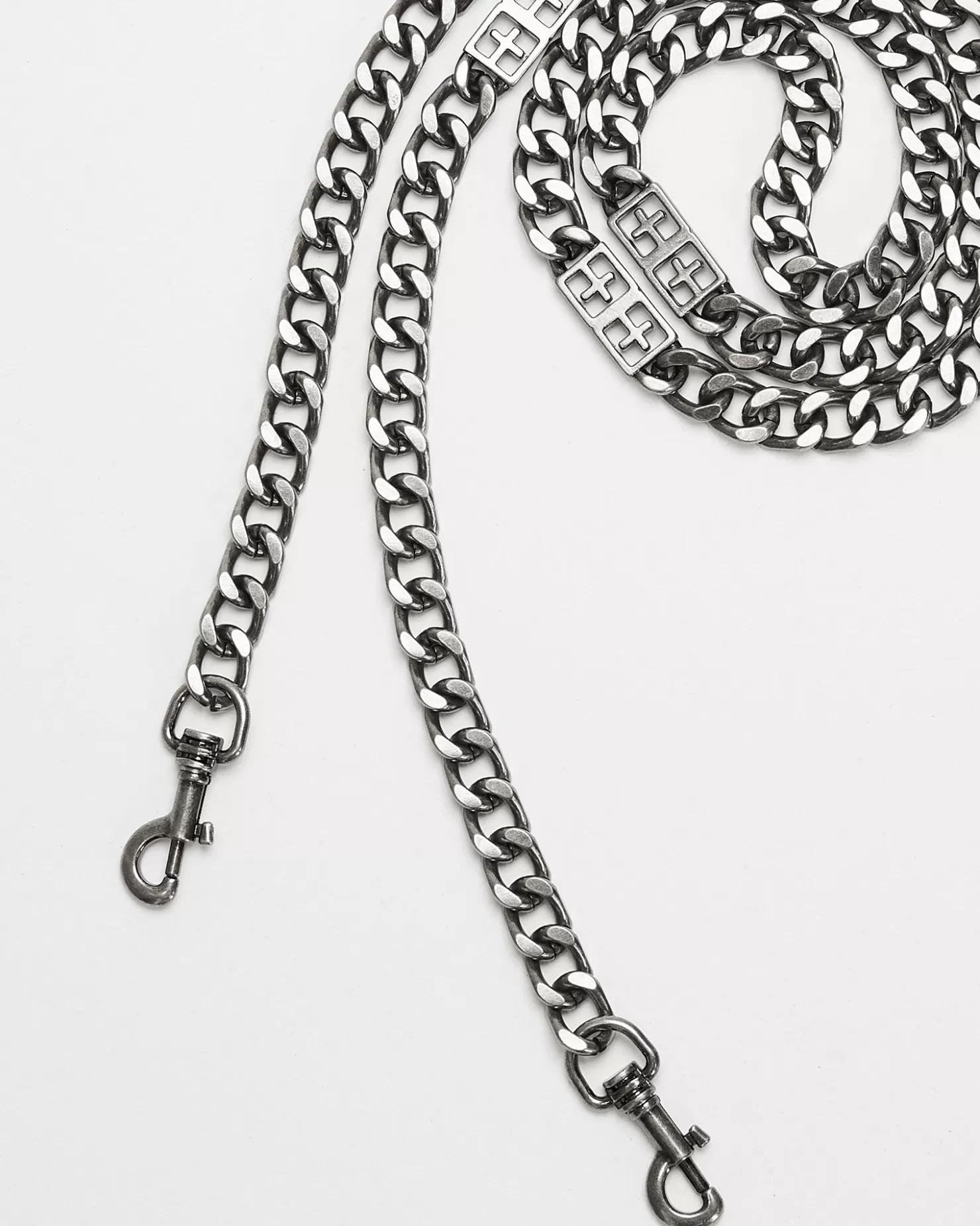 Ksubi 1999 Signature Chain Strap Antique Silver