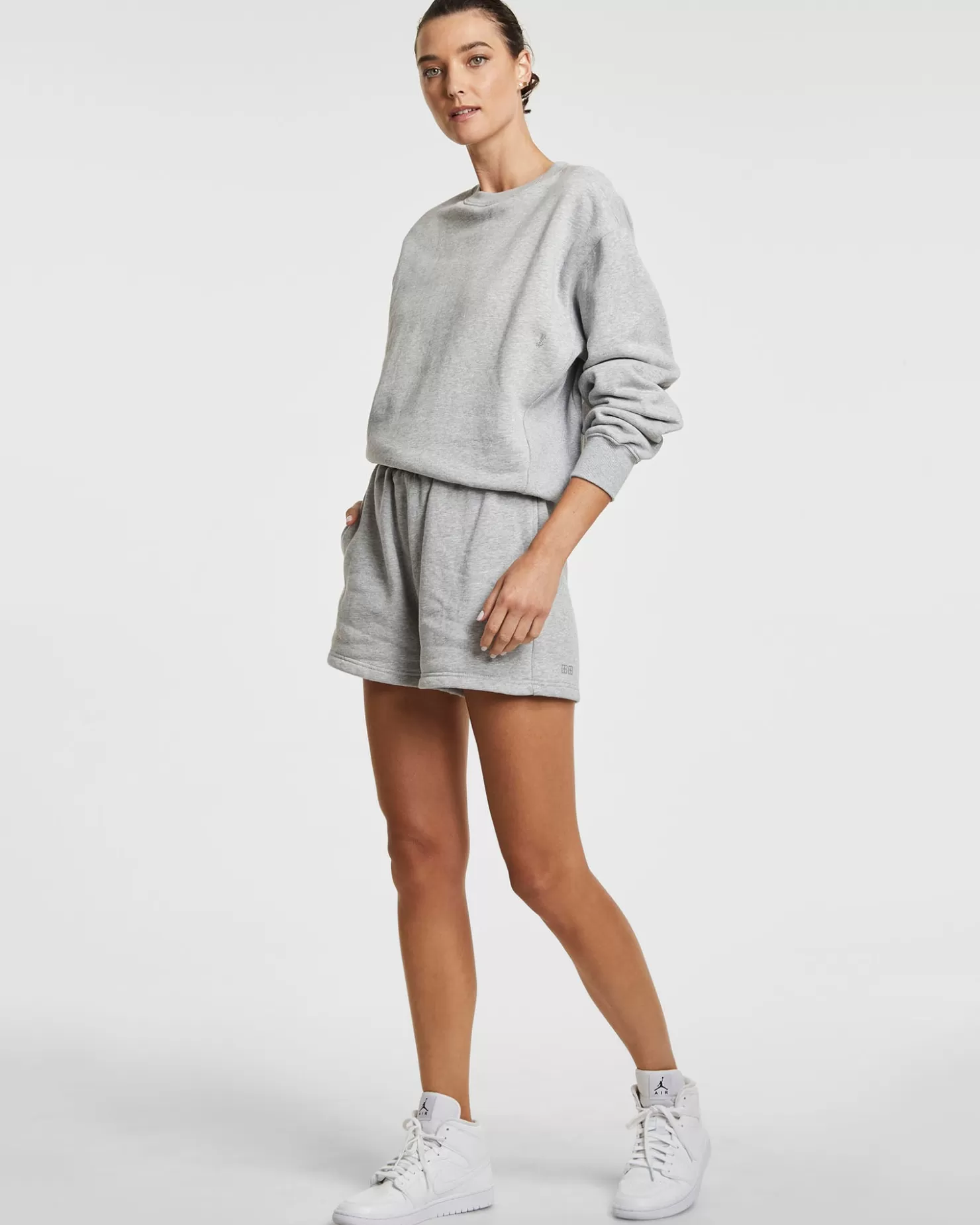 Women Ksubi 3 X 4 Klassic Crew Grey Marl