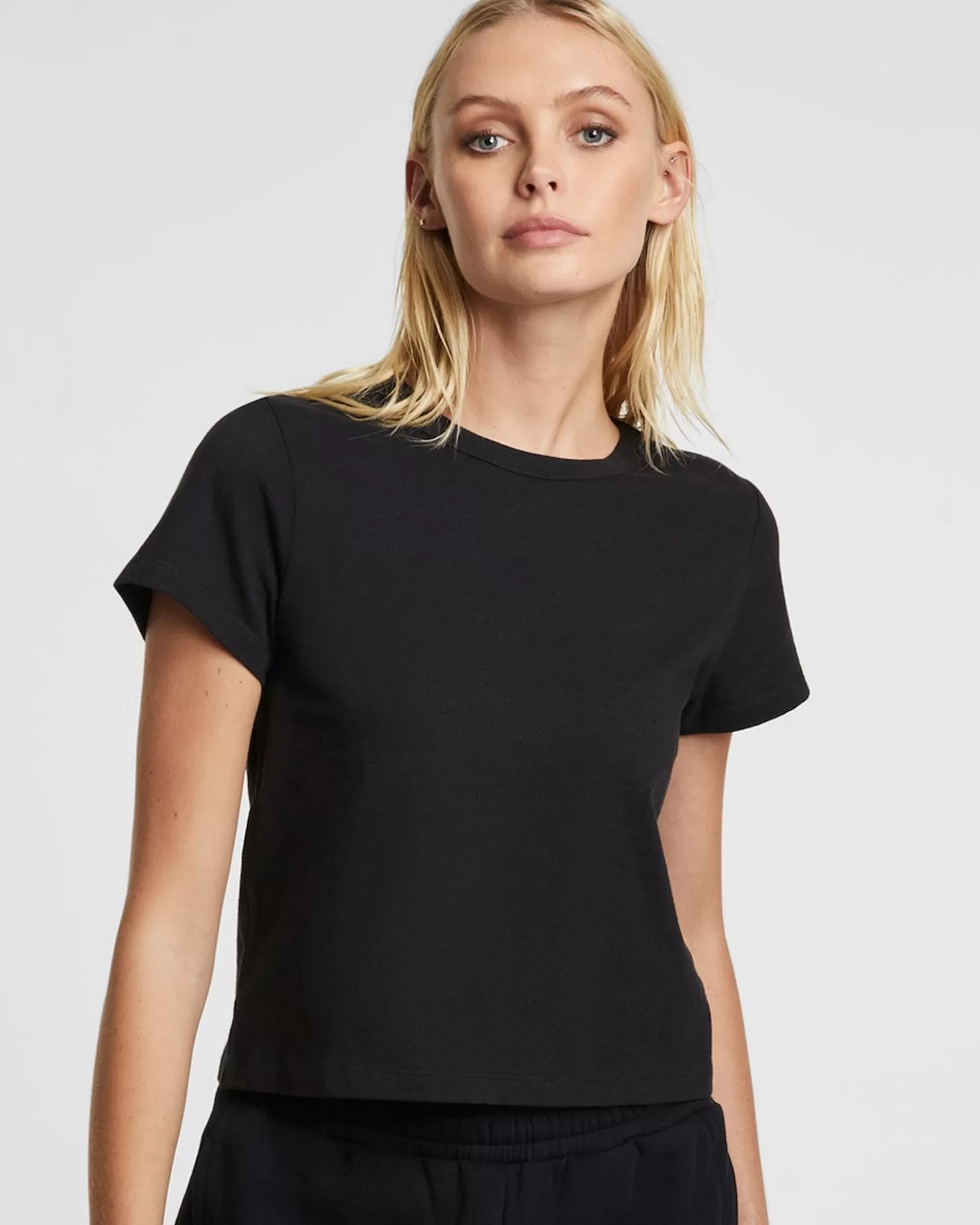 Women Ksubi 3 X 4 Mini Ss Tee Jet Black