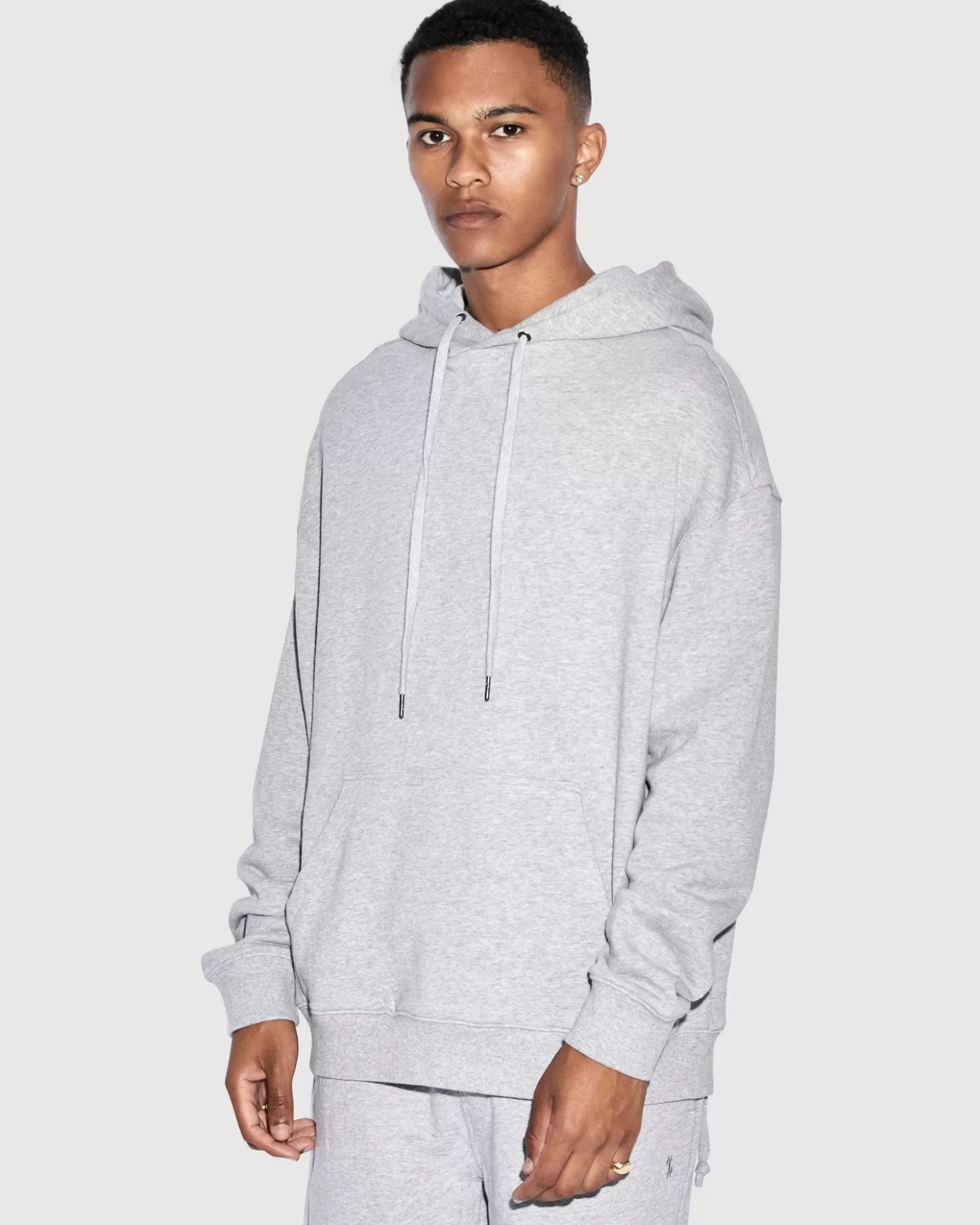 Men Ksubi 4 X 4 Biggie Hoodie Grey Marle