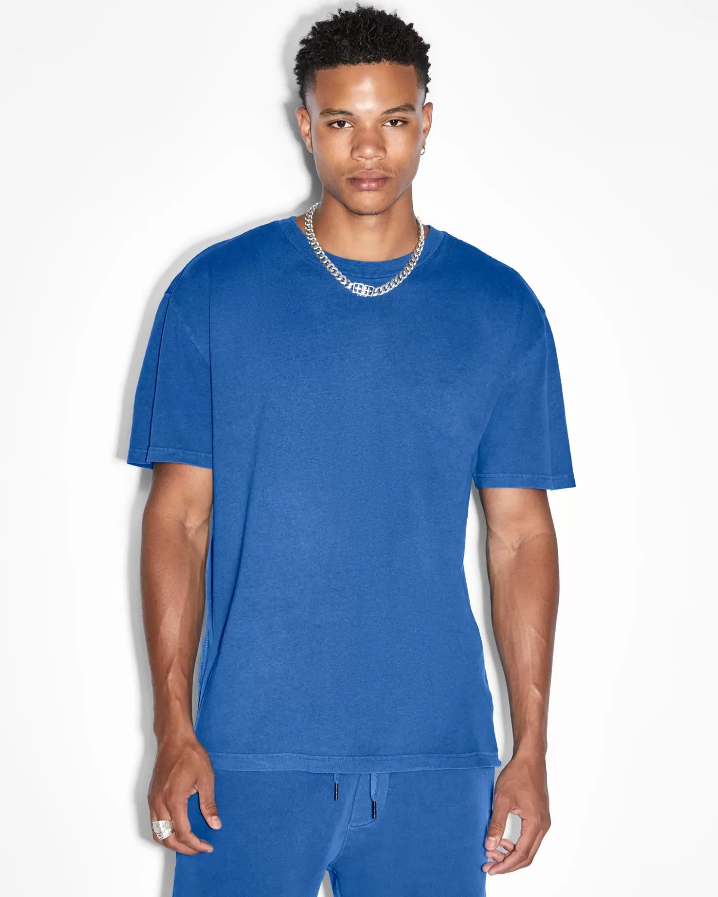 Men Ksubi 4X4 Biggie Ss Tee Cobalt