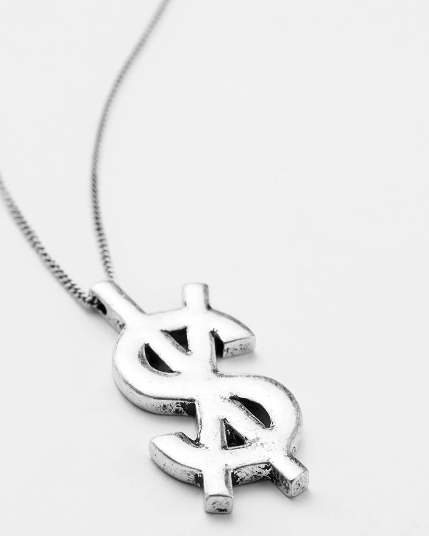 Women Ksubi 925 Dripps Cross Dollar Necklace