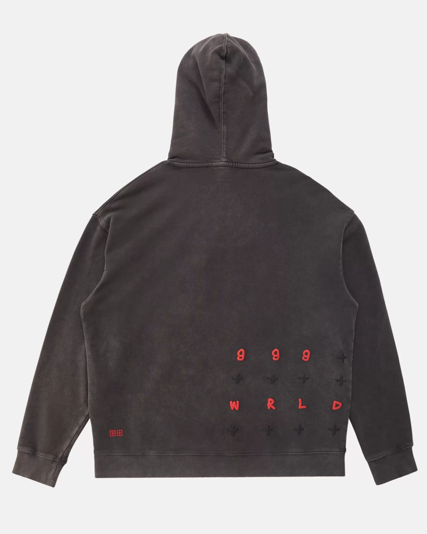 Men Ksubi 999 Wrld Biggie Hoodie Faded Black