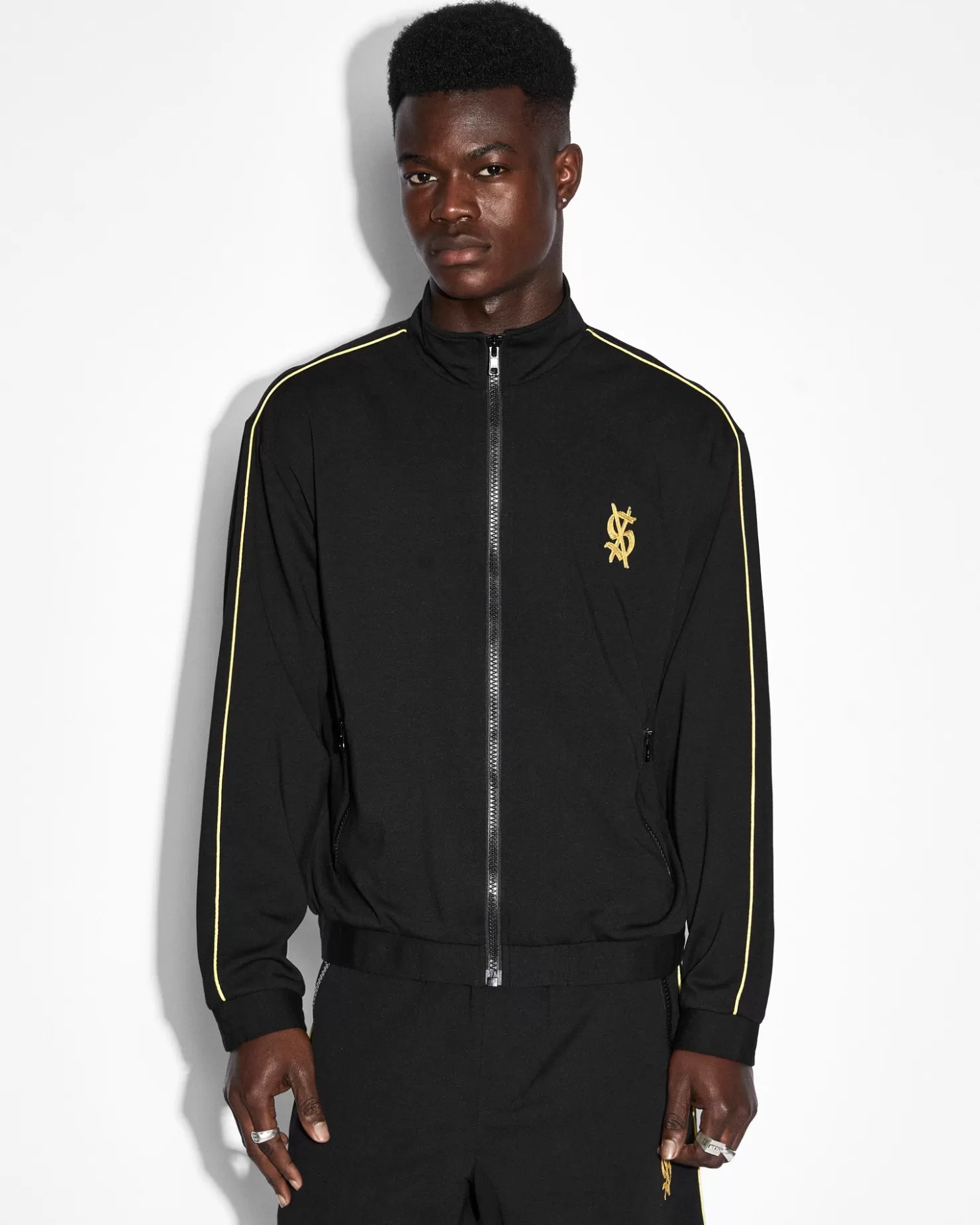 Men Ksubi Antidote Trak Jacket Black/Yellow