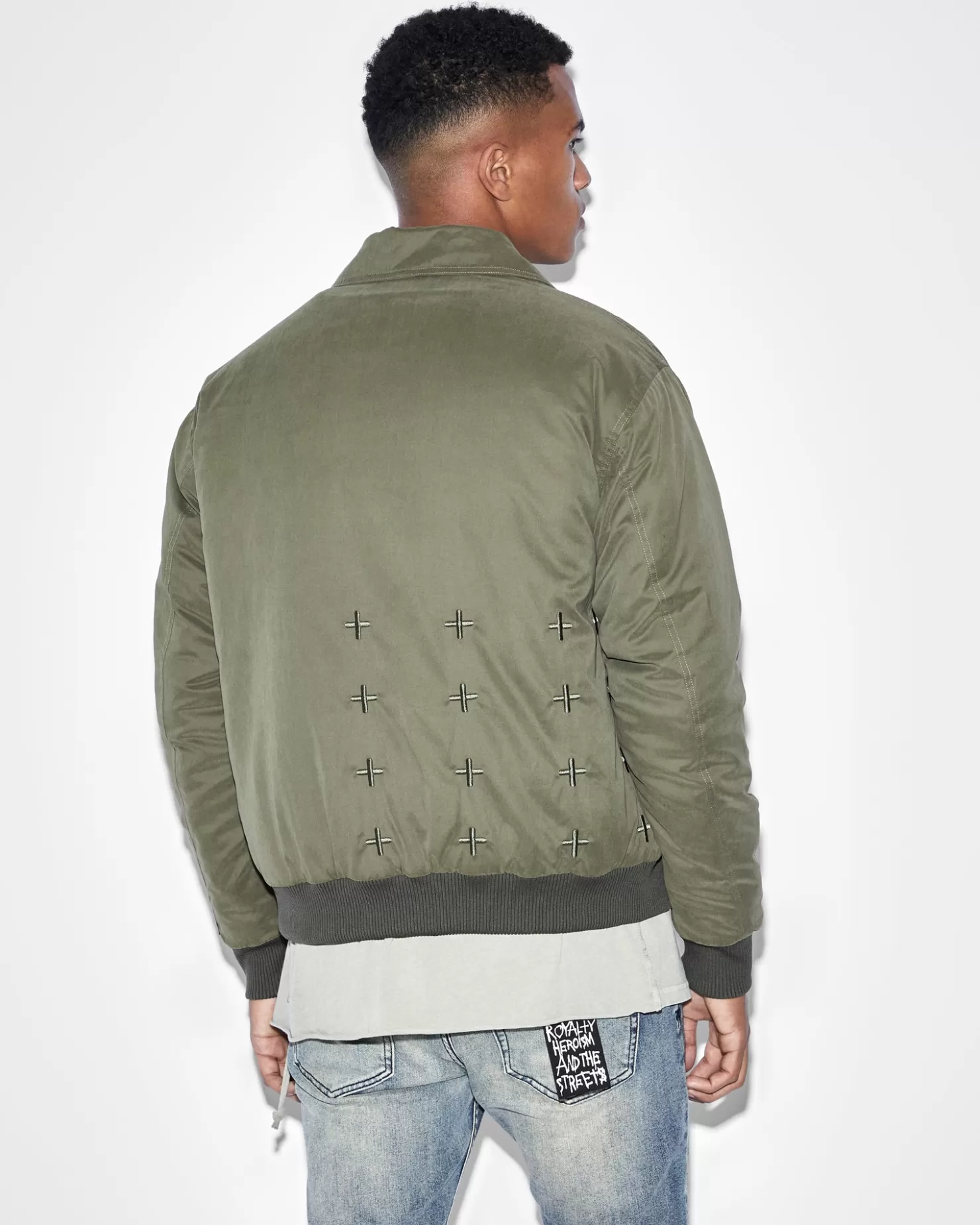 Men Ksubi Charter Jacket Khaki