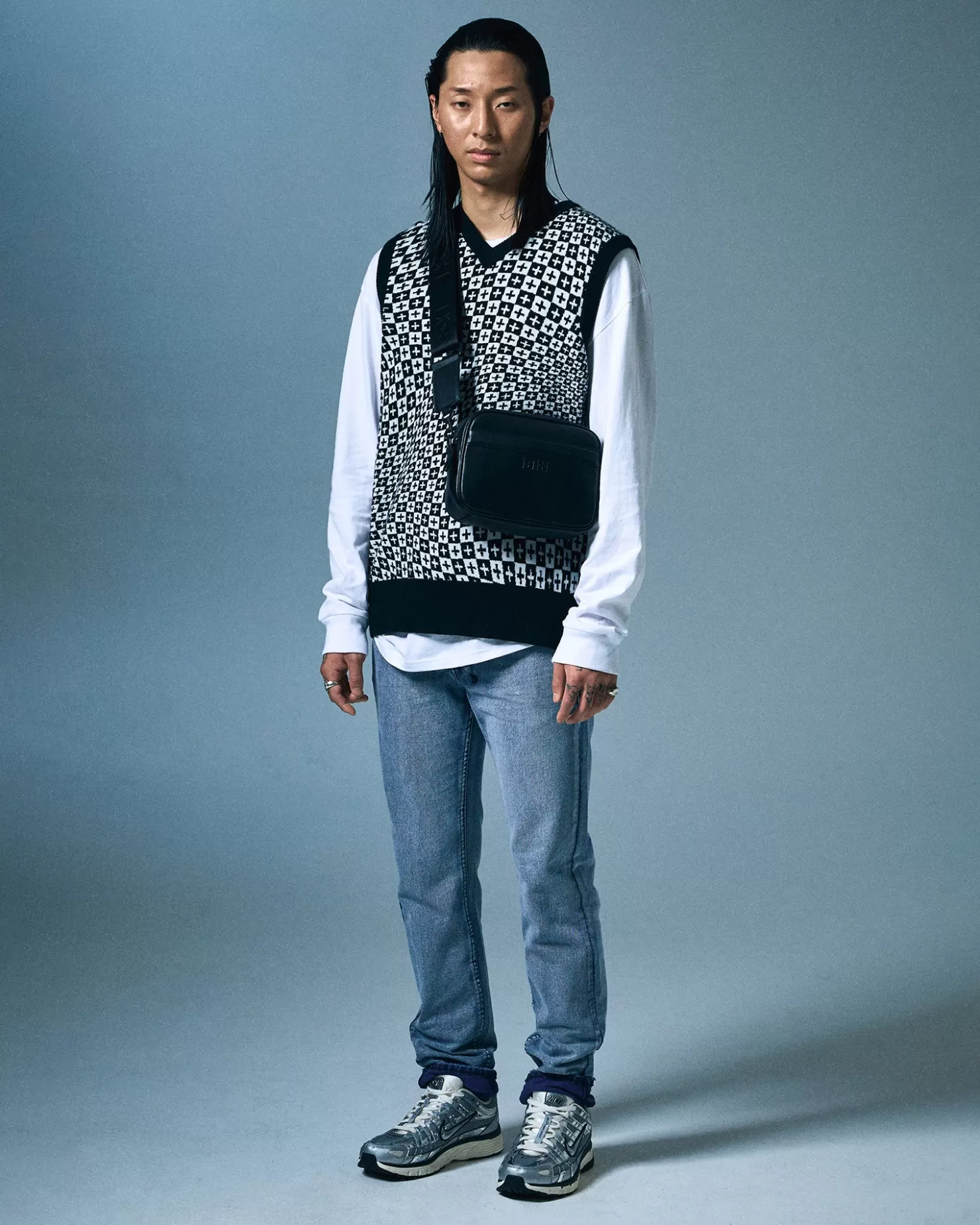 Men Ksubi Check Out Knit Vest Multi