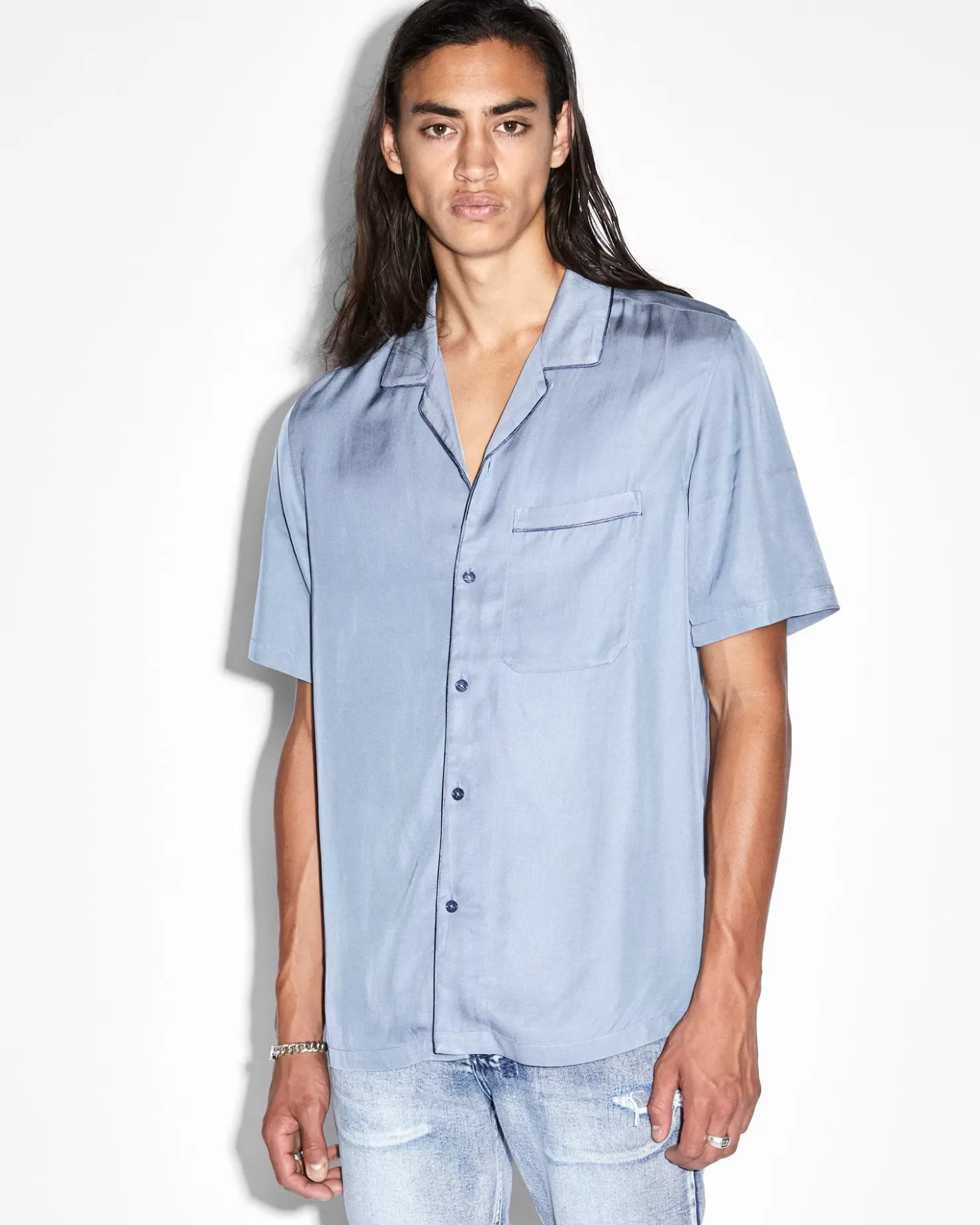 Men Ksubi Downtown Ss Shirt Lake