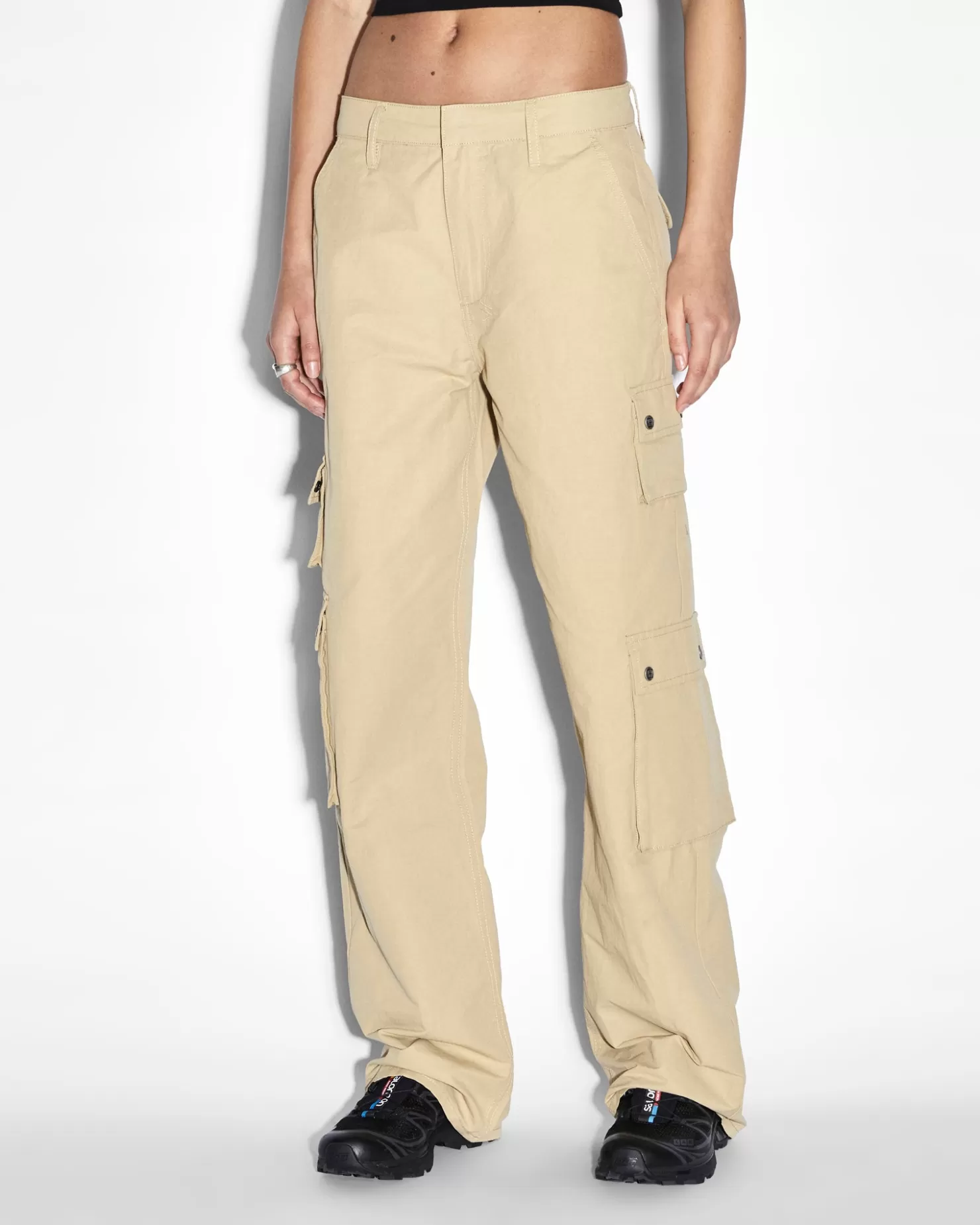 Women Ksubi Drill Cargo Khaki