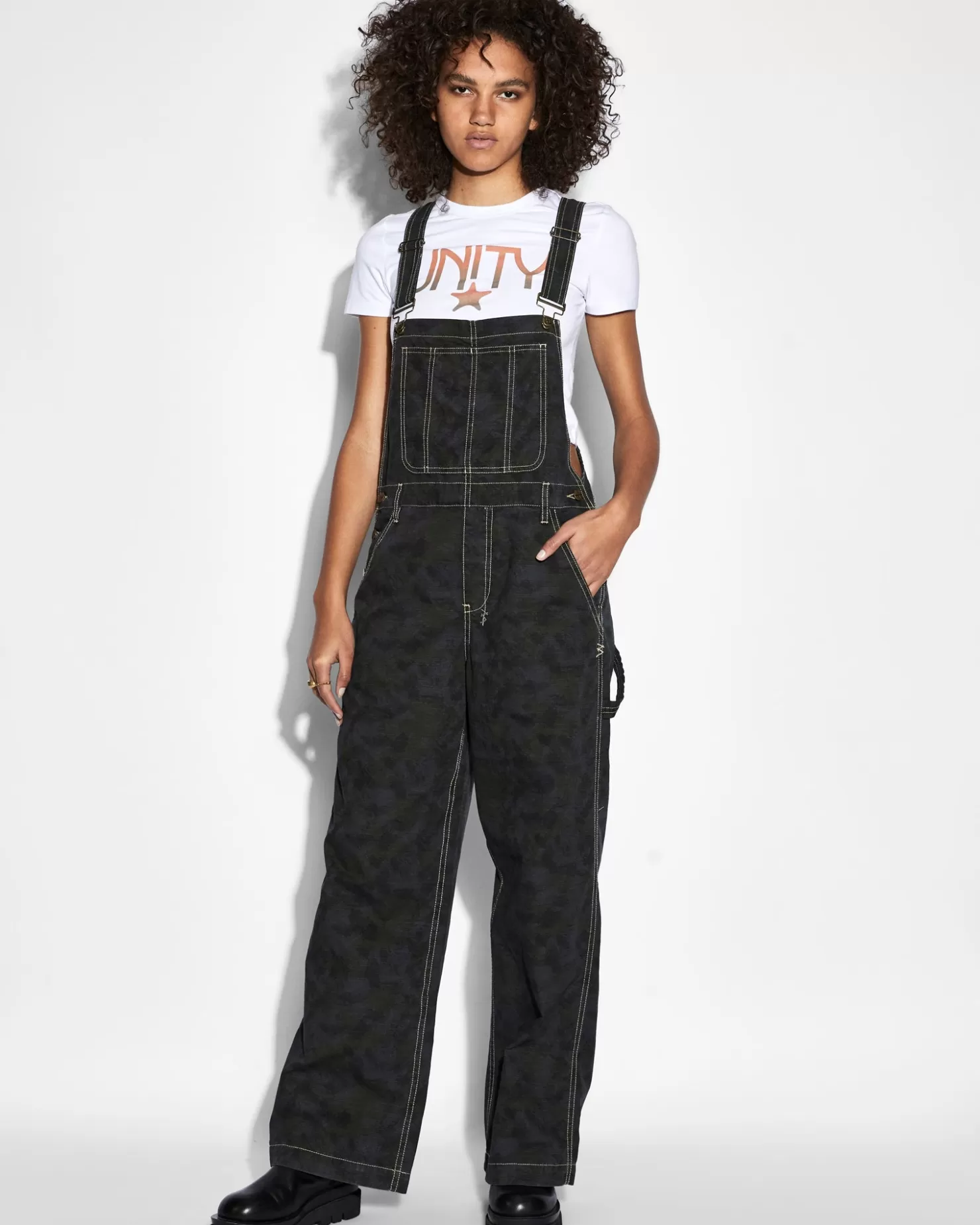 Women Ksubi Easy Overalls Camo