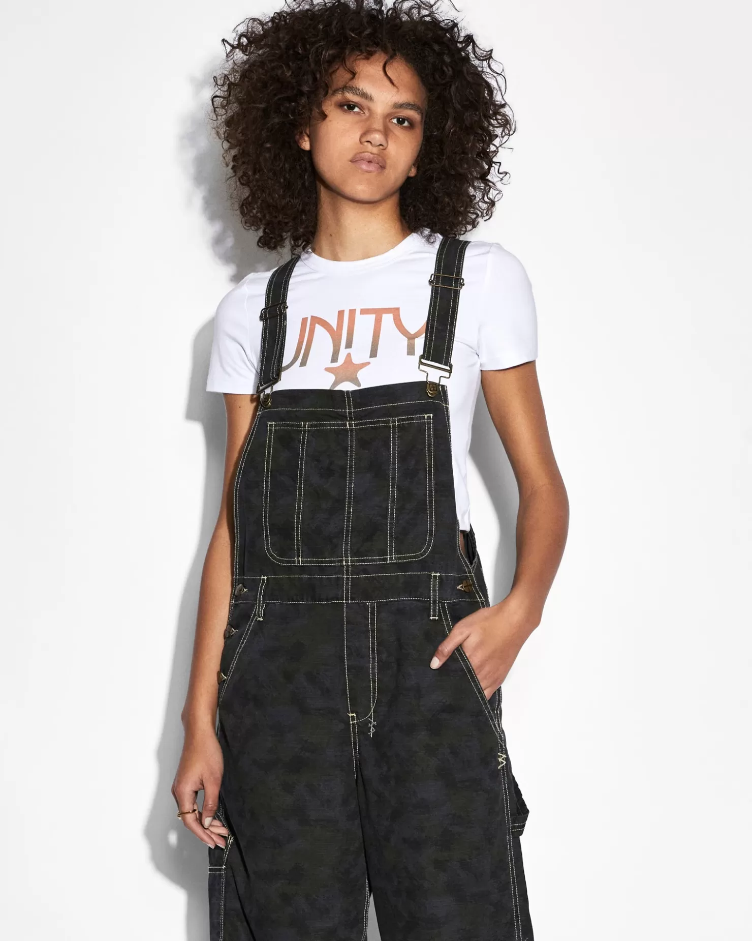 Women Ksubi Easy Overalls Camo