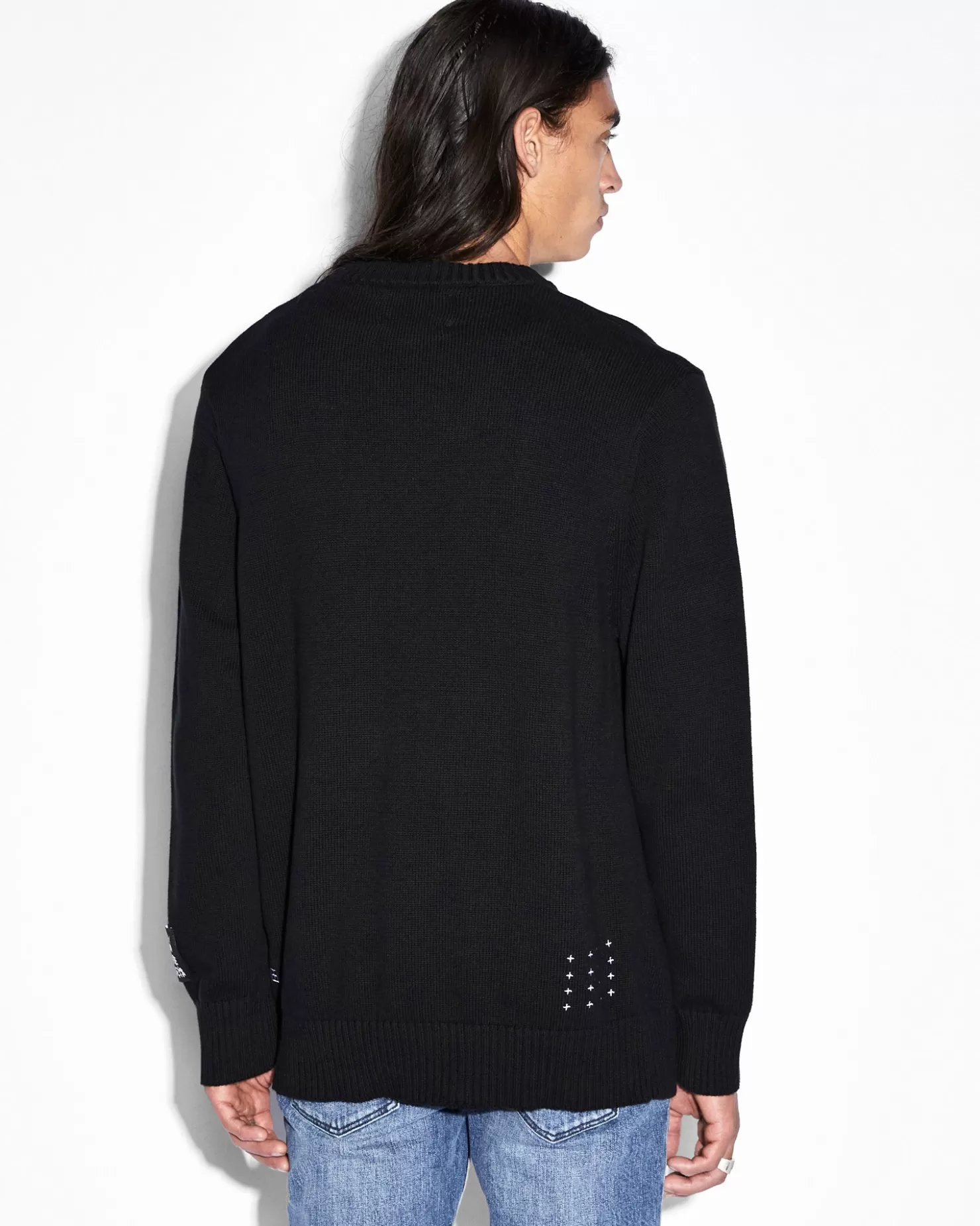 Men Ksubi Euphoric Knit Crew Black