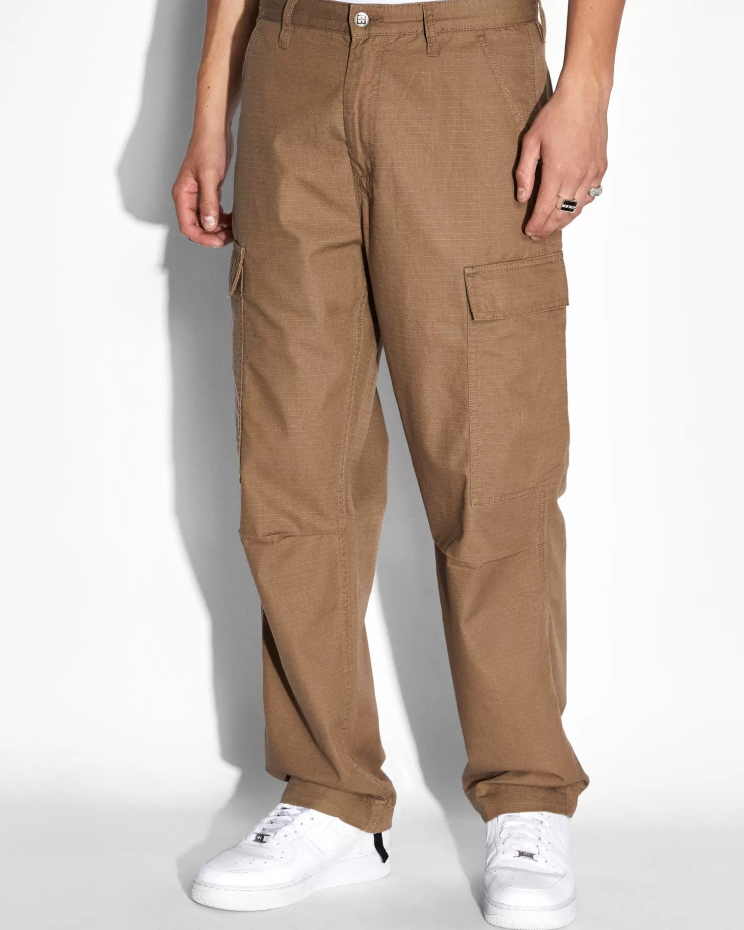 Men Ksubi Fugitive Cargo Pant Dark Tan