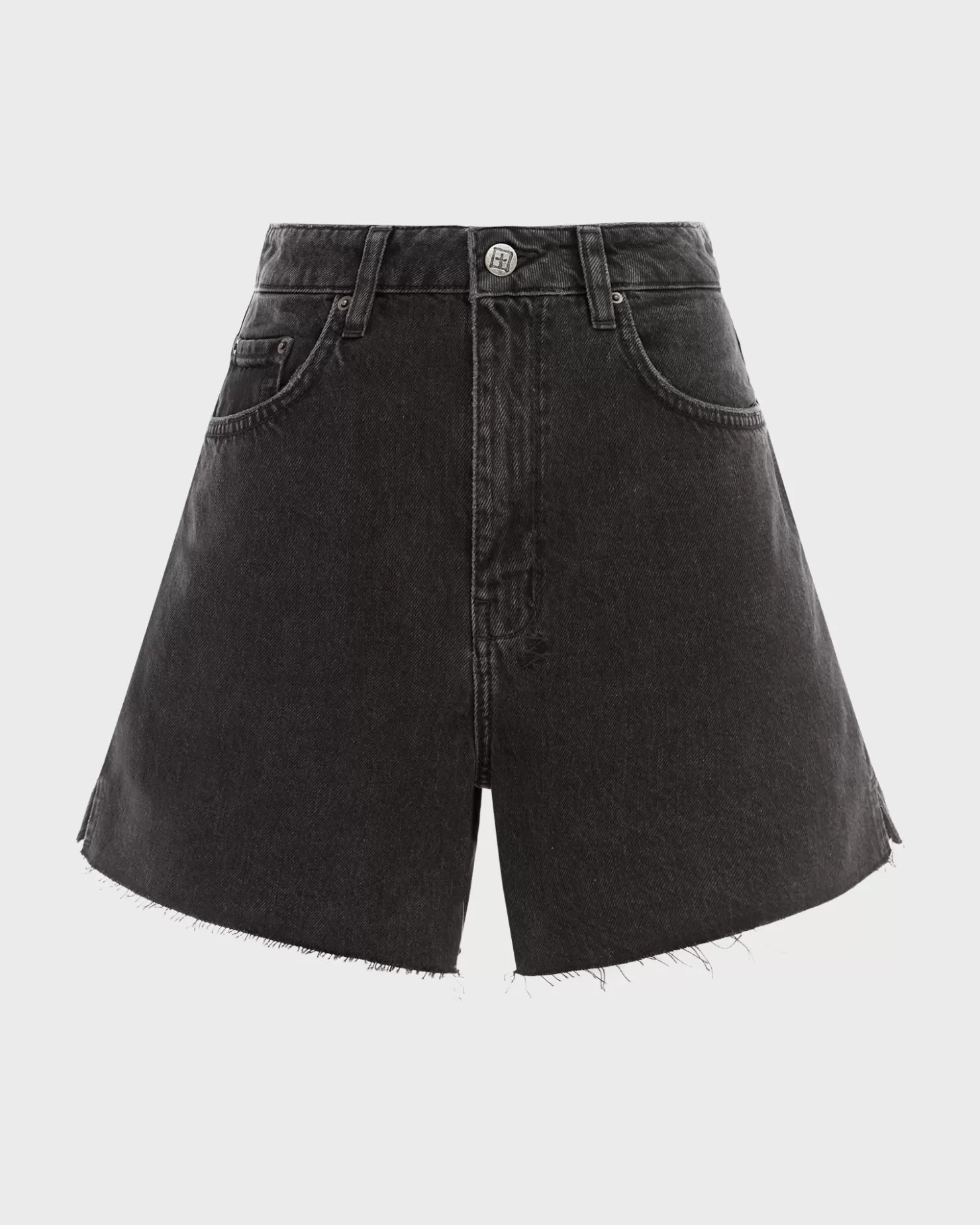 Women Ksubi Hi Line Short Washed Black