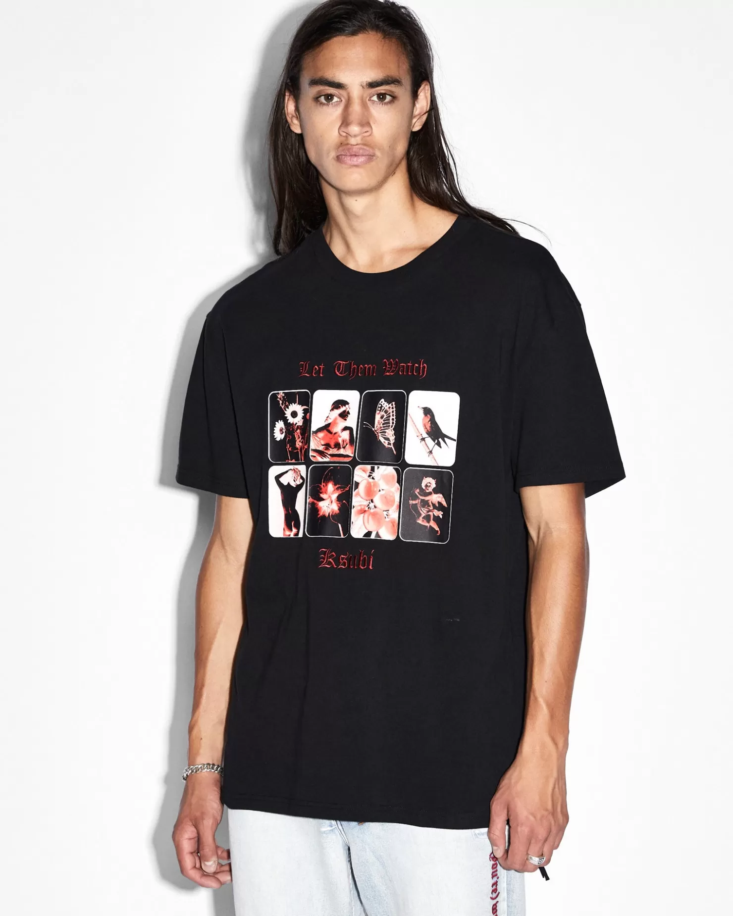 Men Ksubi Icons Biggie Ss Tee Jet Black