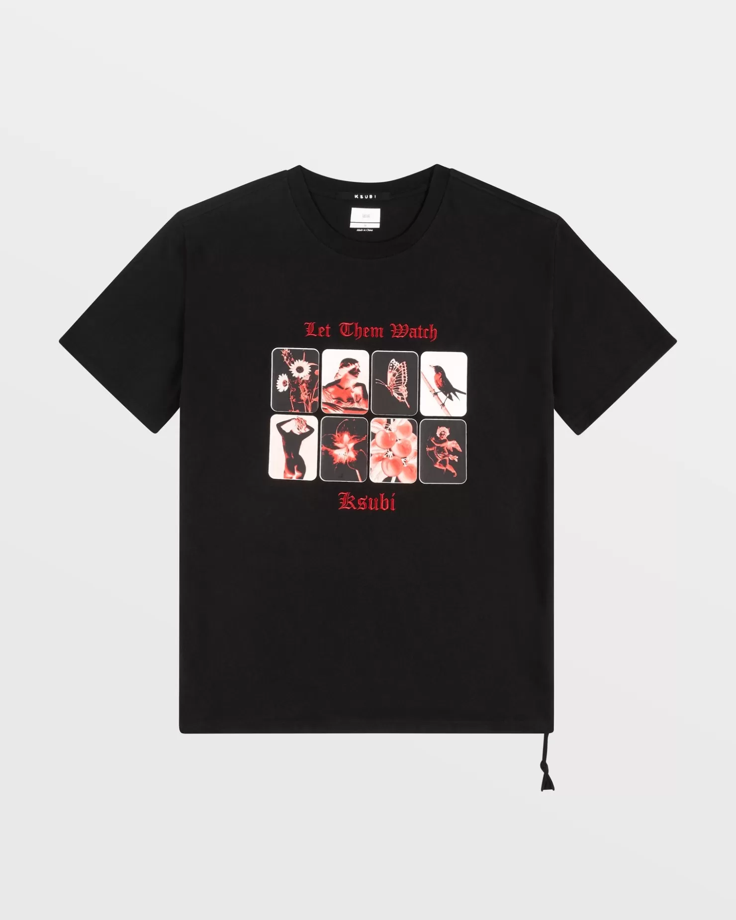 Men Ksubi Icons Biggie Ss Tee Jet Black