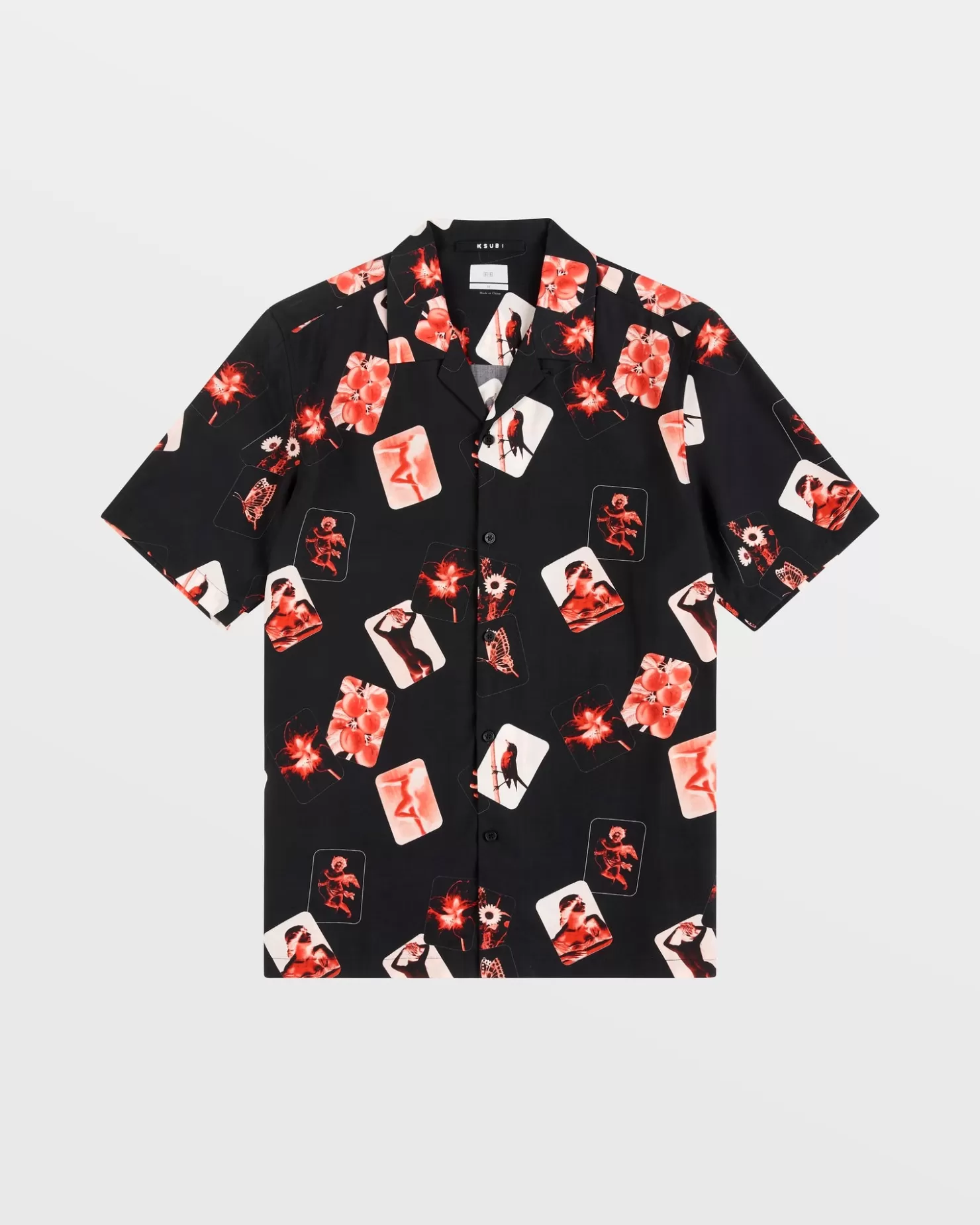 Men Ksubi Icons Resort Ss Shirt Black