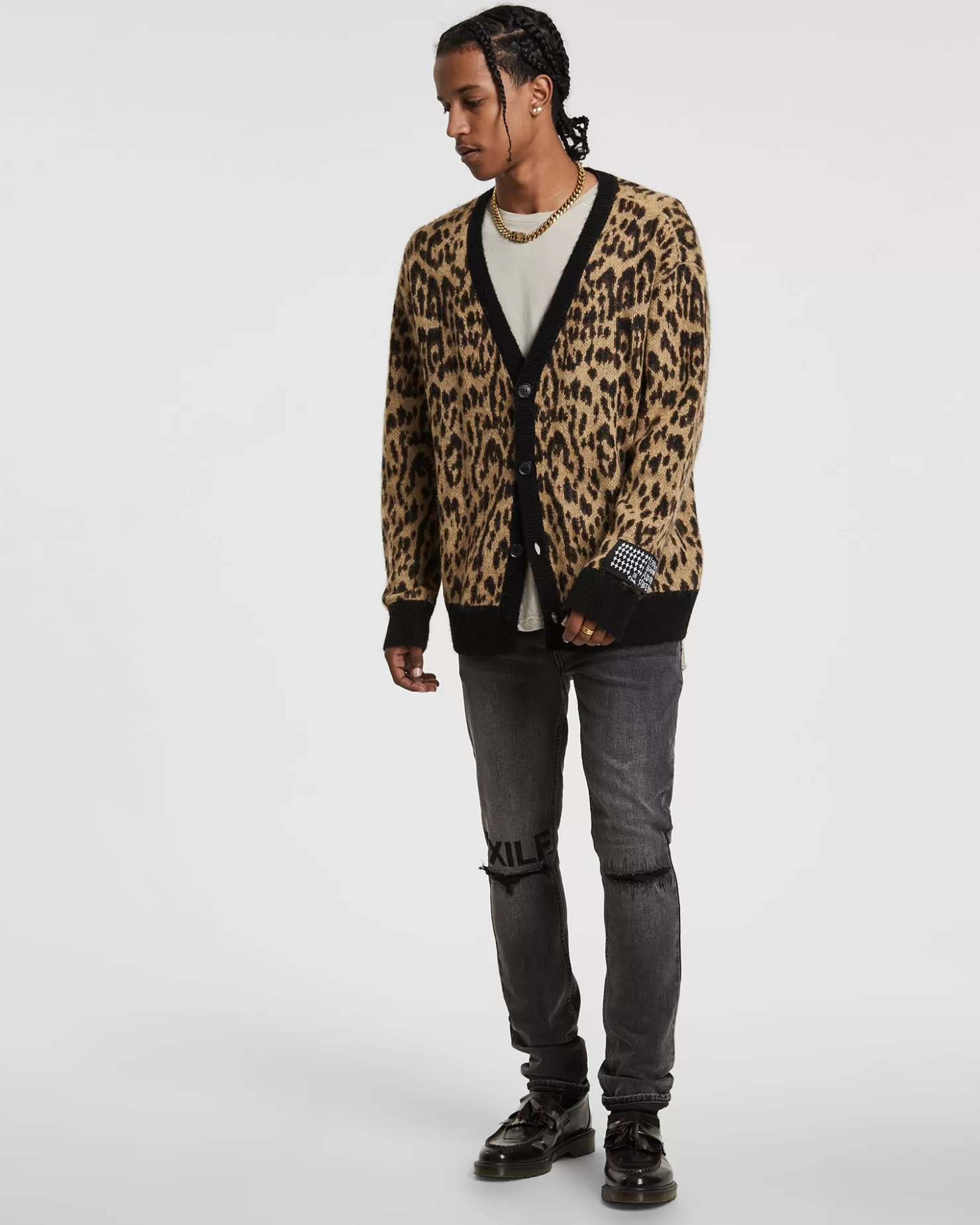 Men Ksubi Jungle Cardigan Leopard