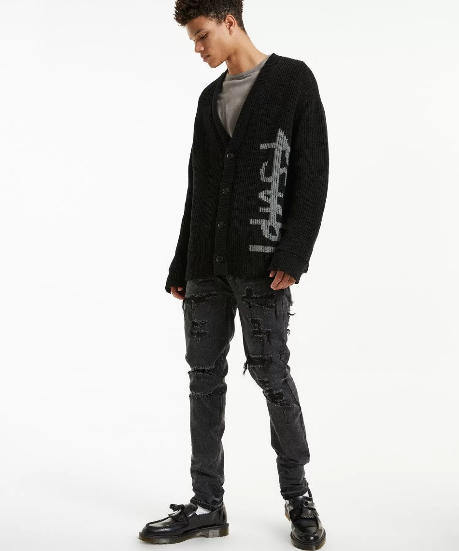 Men Ksubi Knetic Cardigan Black