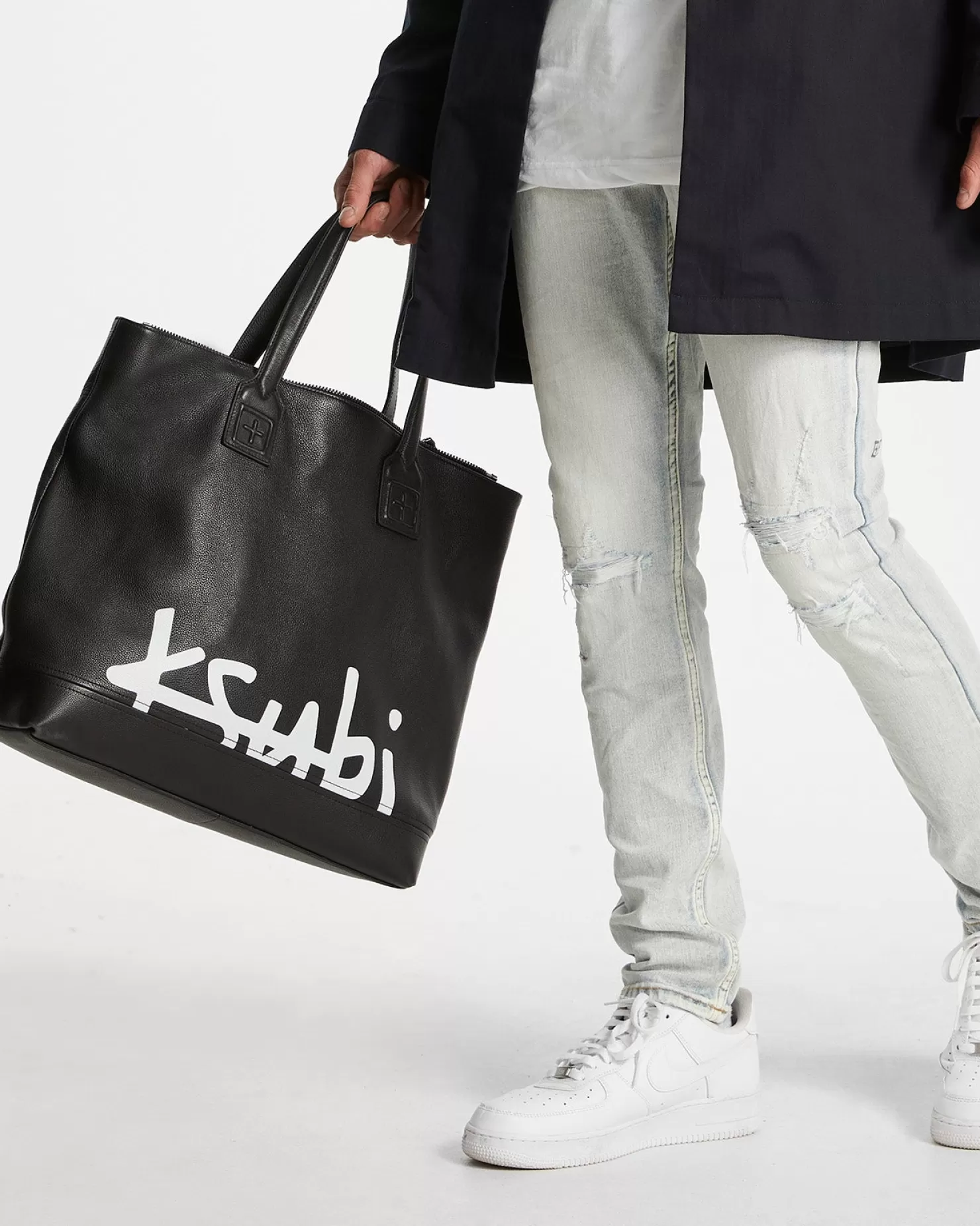 Men Ksubi Kollector Tote Black/White