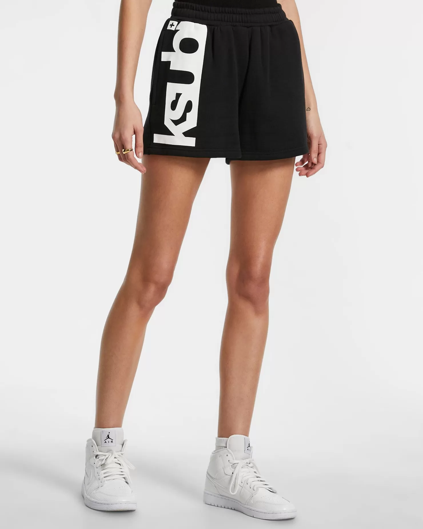 Women Ksubi Icon Trak Short Jet Black