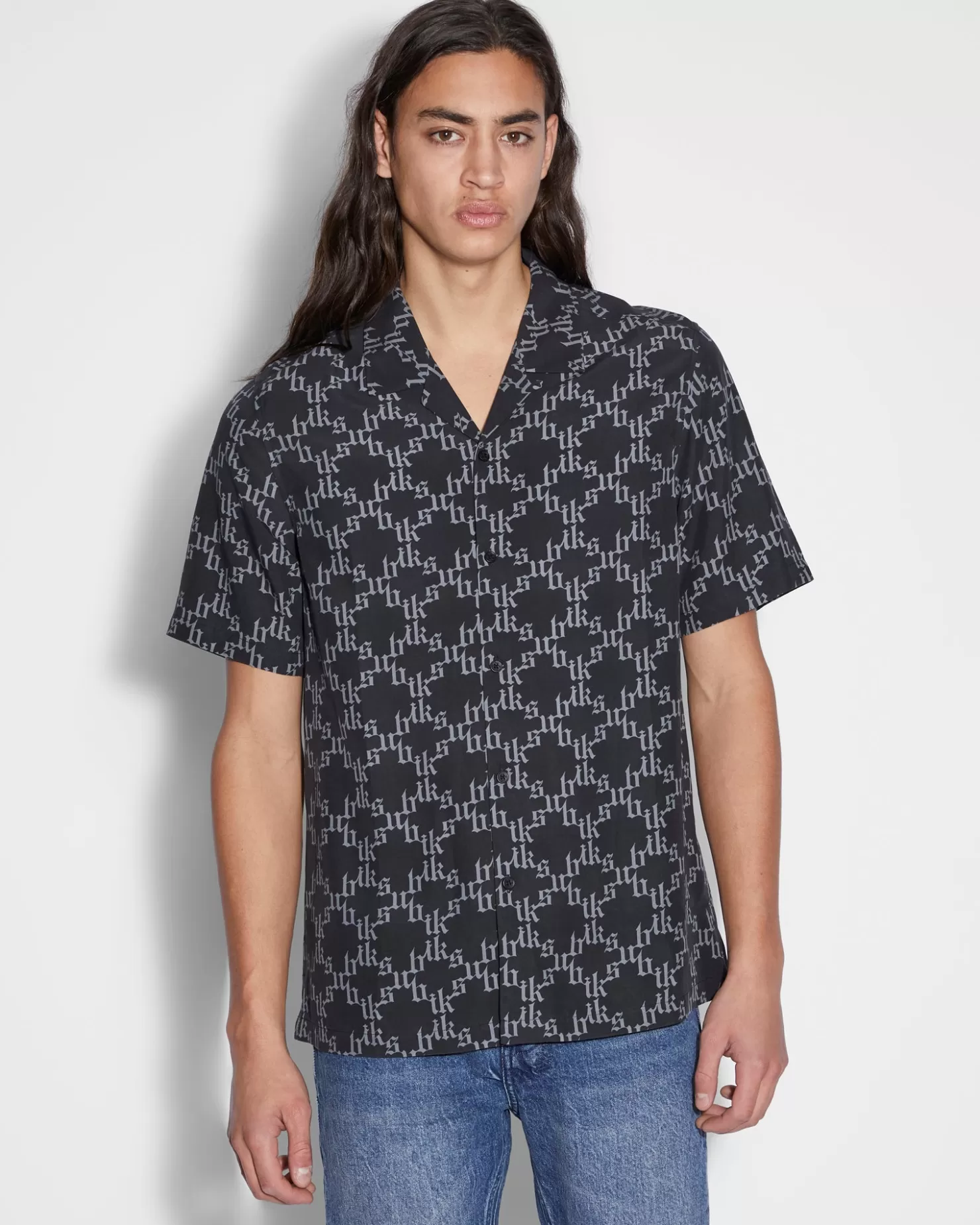 Men Ksubi Kult Resort Ss Shirt Black