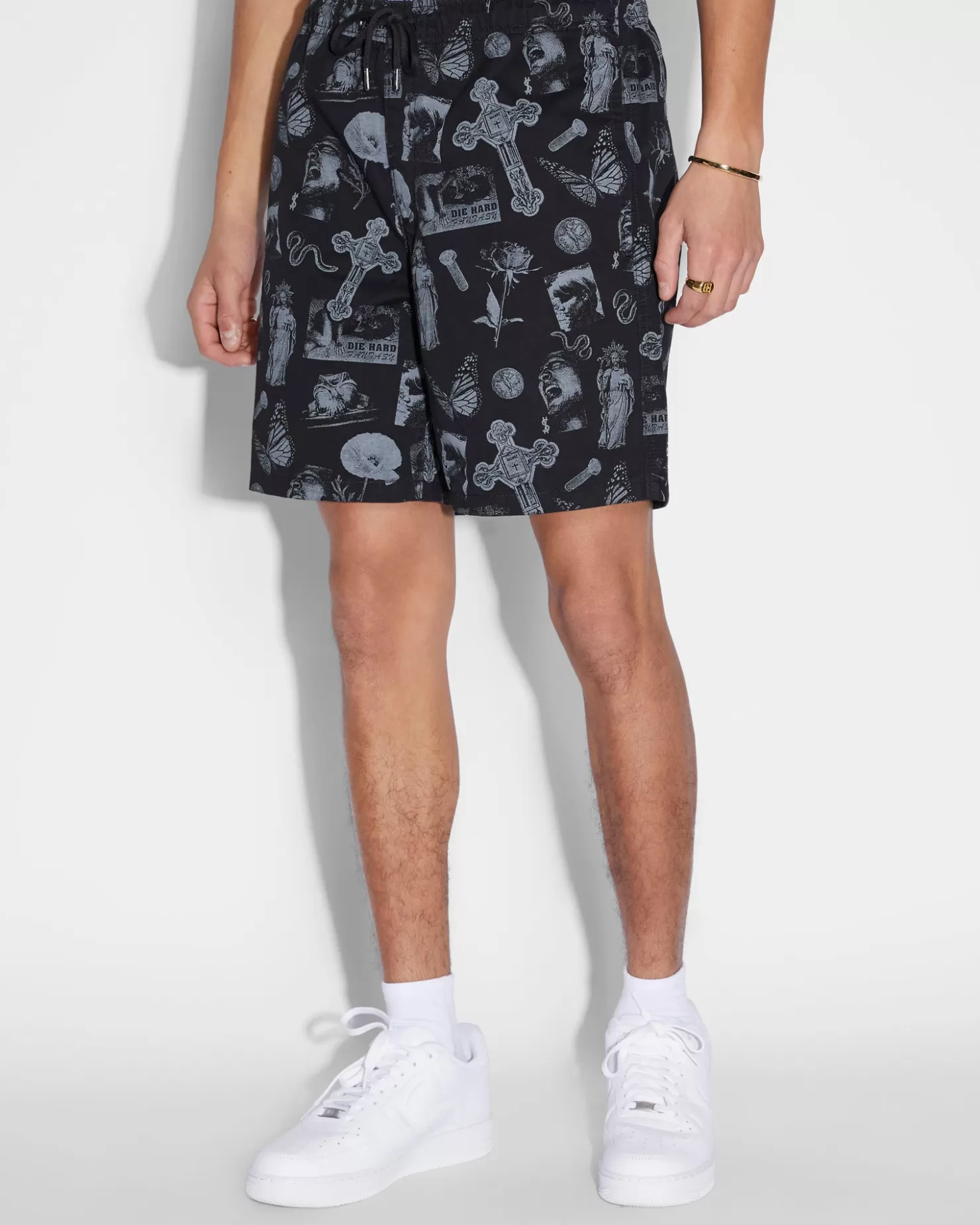 Men Ksubi Kut Out Short Black