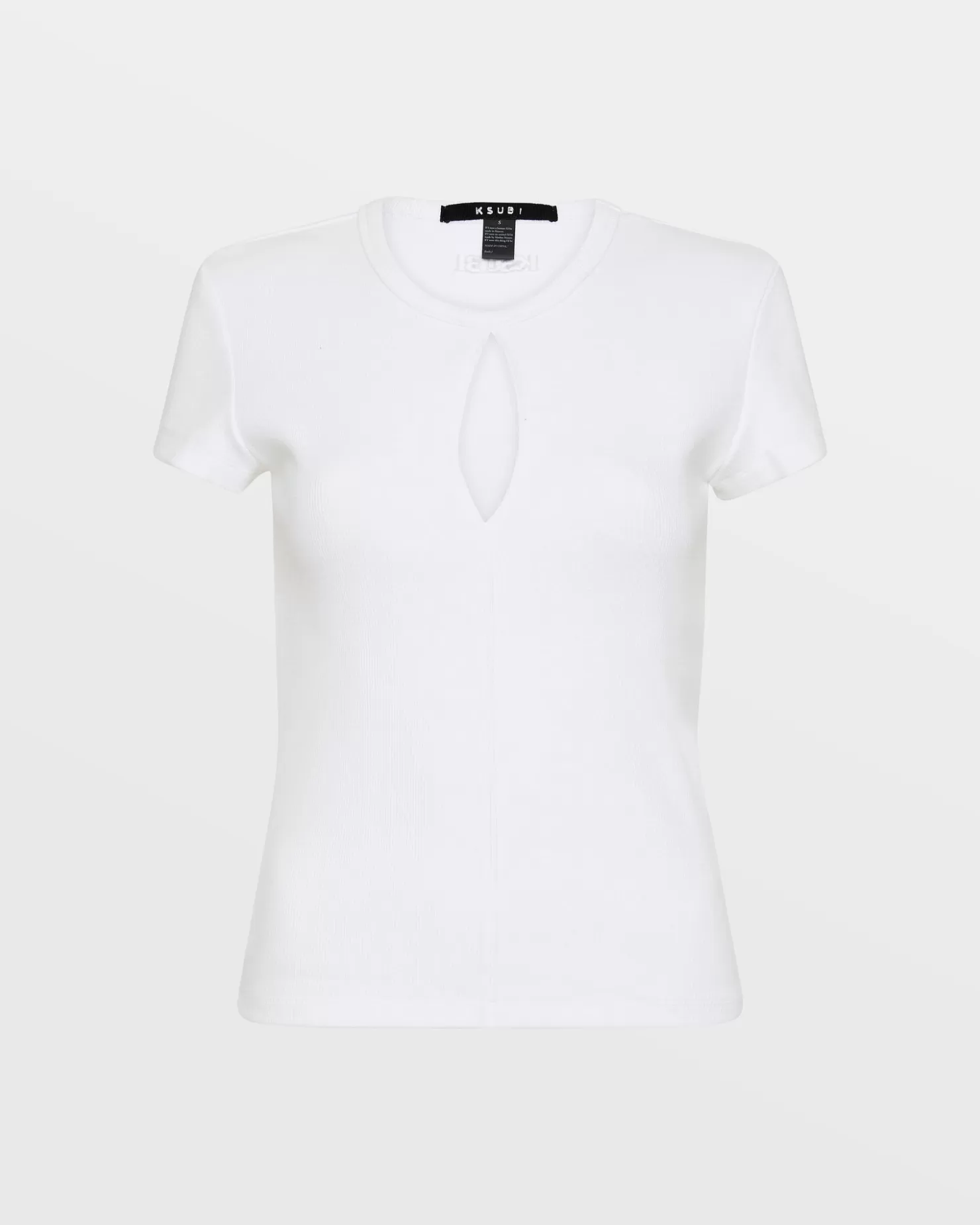 Women Ksubi Kut Out Ss Tee White