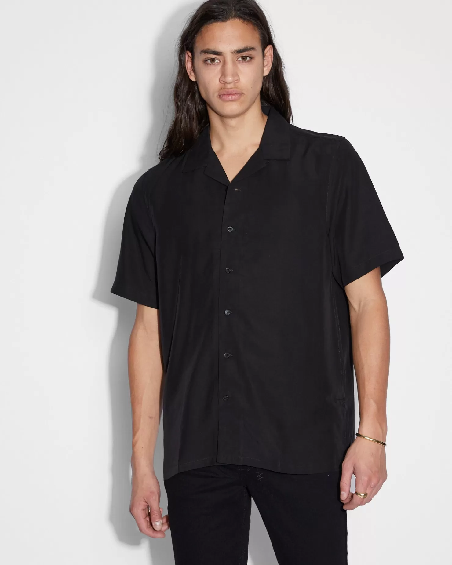 Men Ksubi Neon Resort Ss Shirt Black