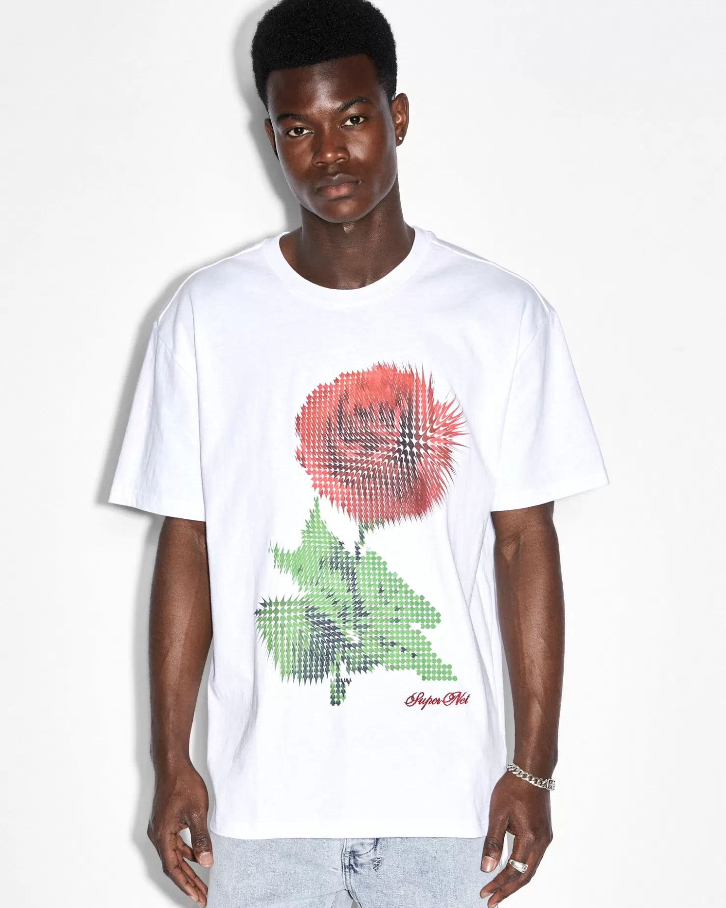 Men Ksubi Pixel Biggie Ss Tee Tru White