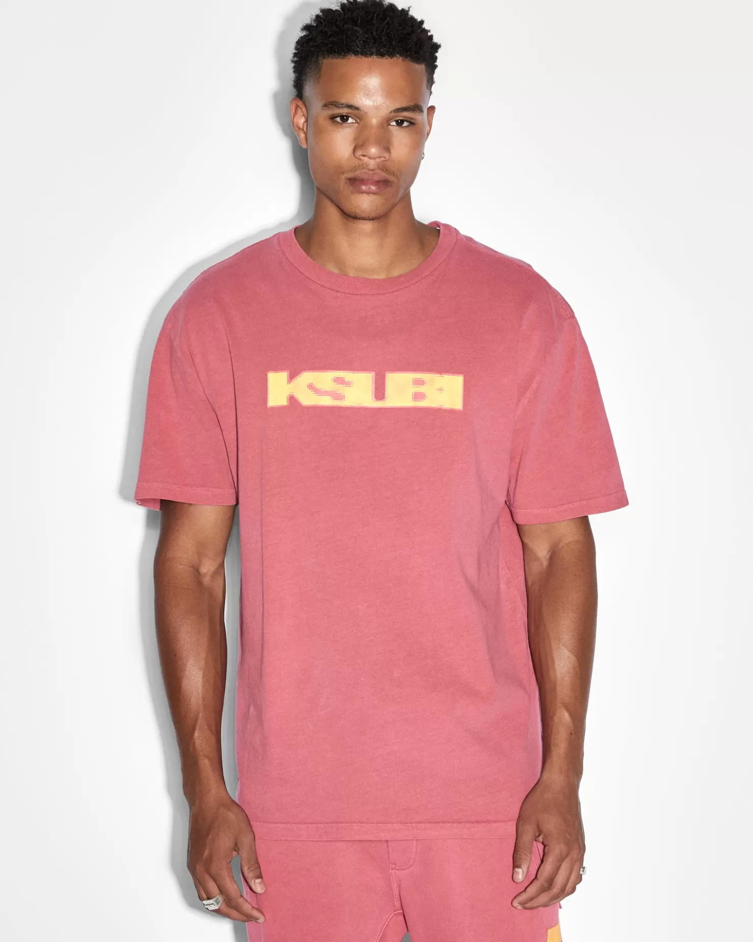 Men Ksubi Pixel Sign Biggie Ss Tee Sundown