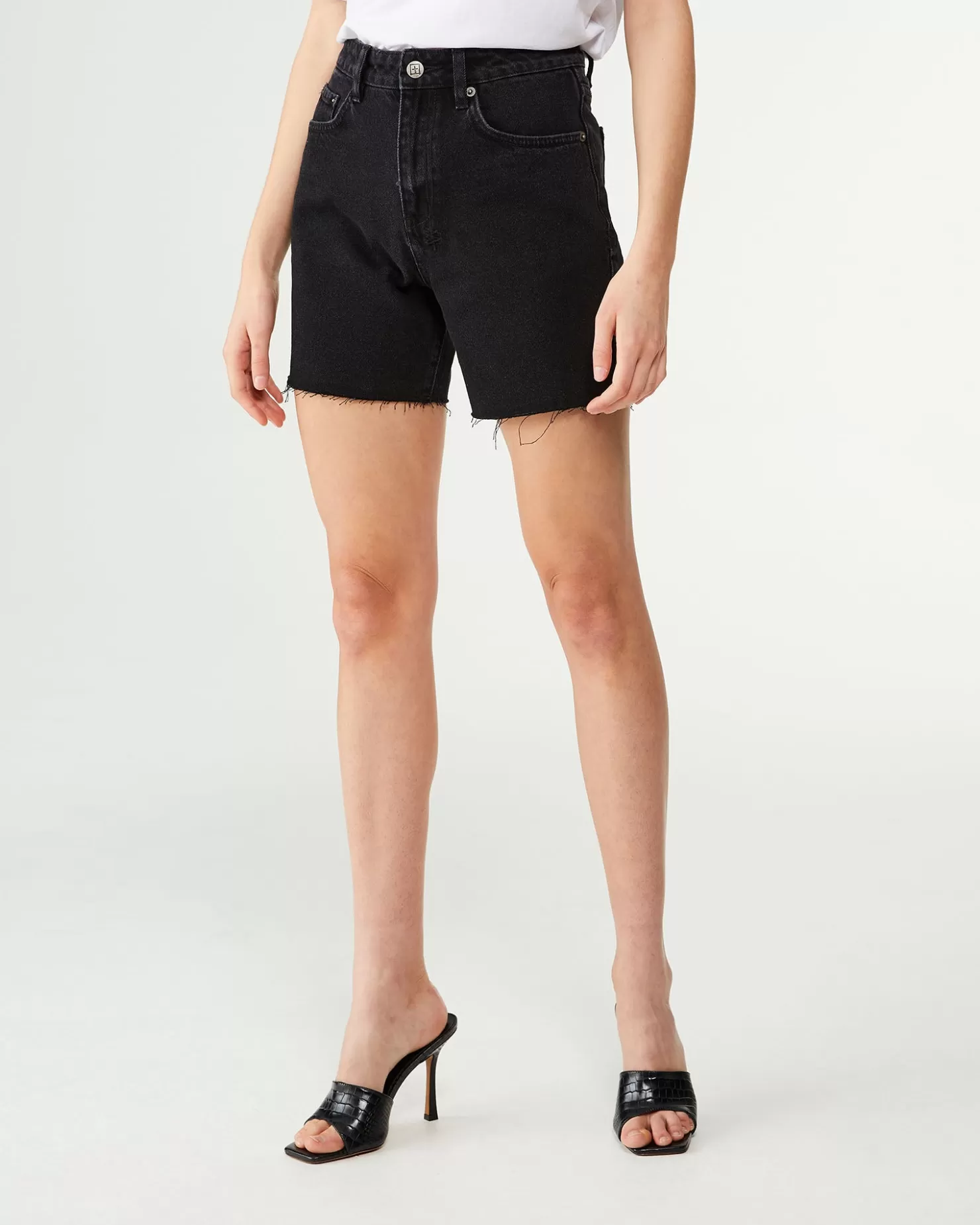 Women Ksubi Racer Short Noir