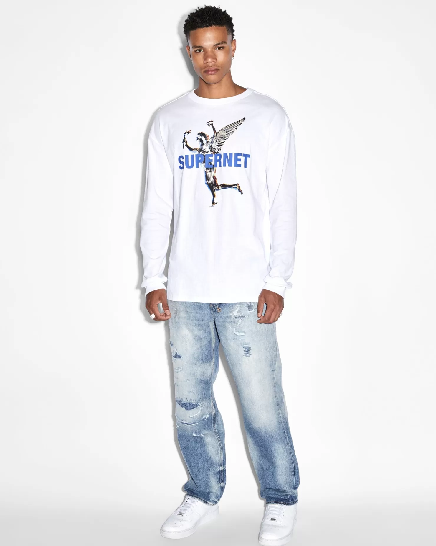 Men Ksubi Rolls Kash Ls Tee Tru White