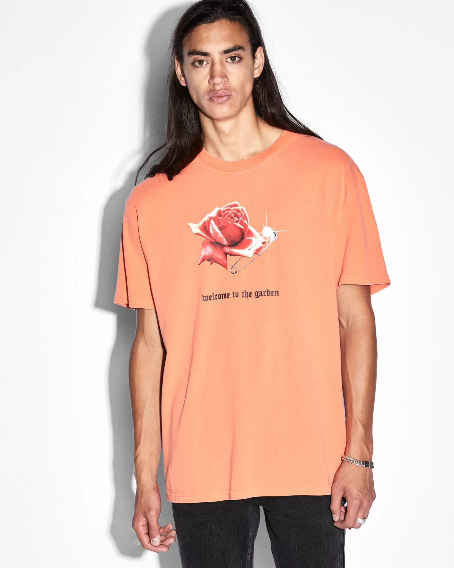 Men Ksubi Rose Garden Biggie Ss Tee Fireball