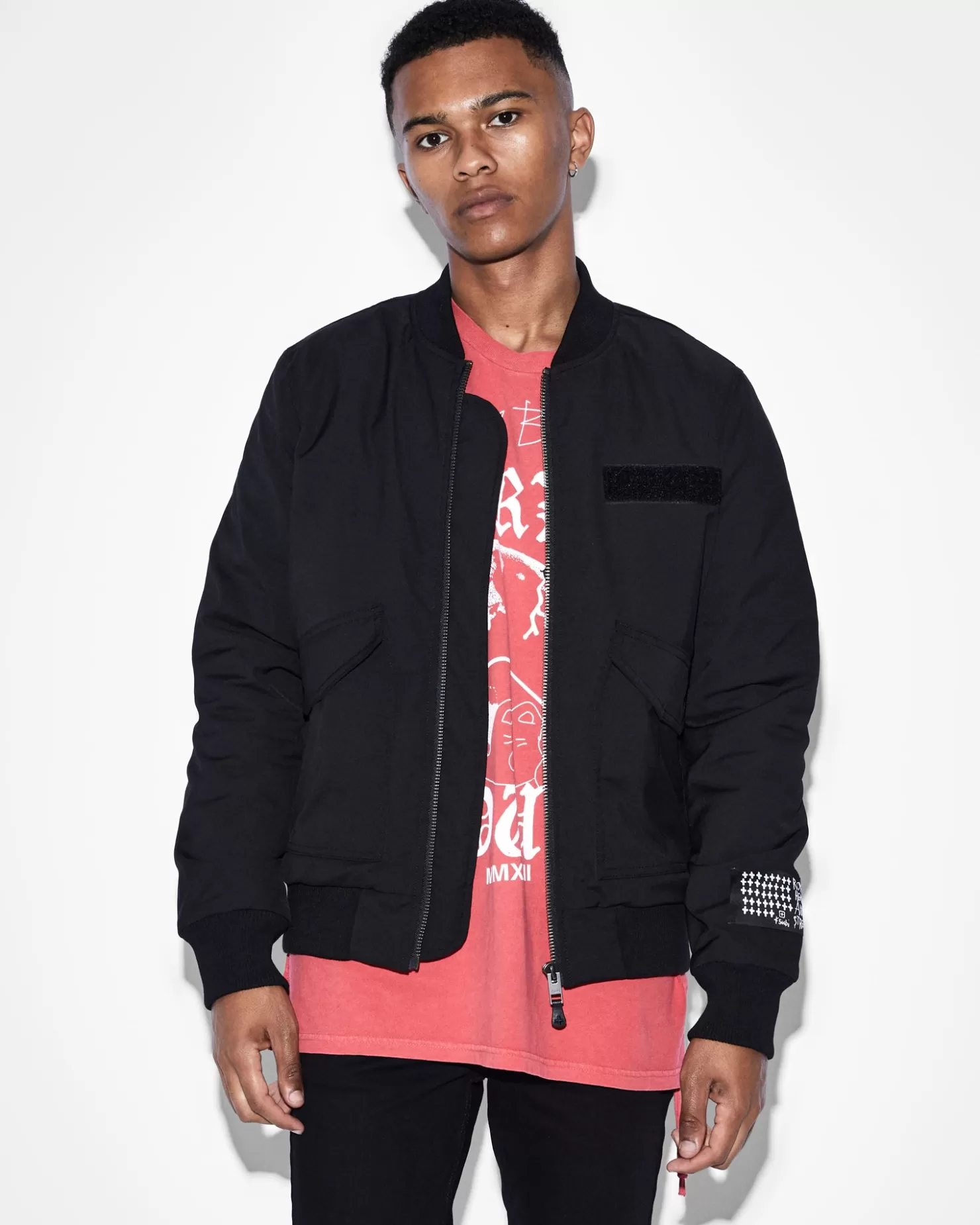 Men Ksubi Royalty Bomber Jacket Black