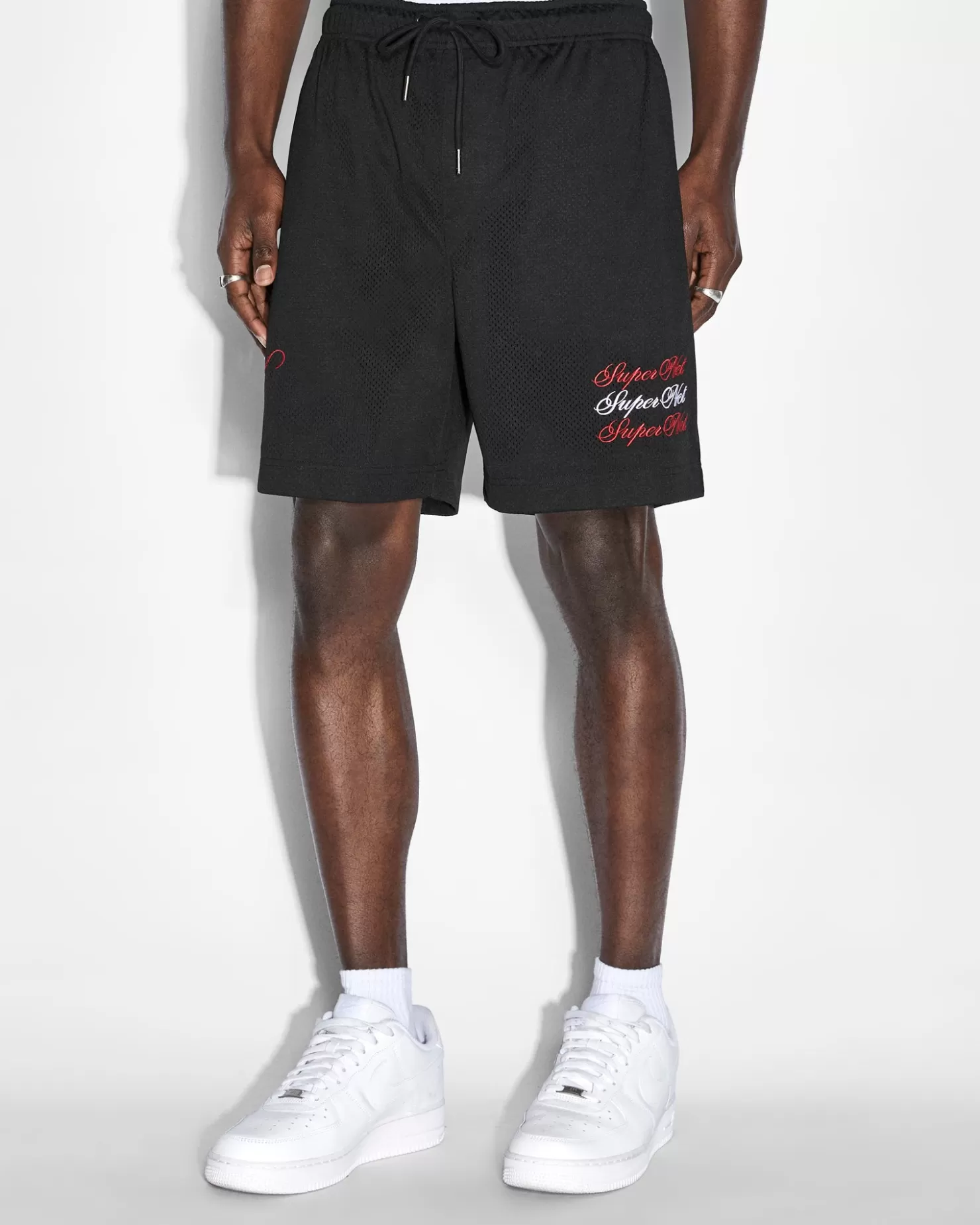 Men Ksubi Scripted Mesh Short Black