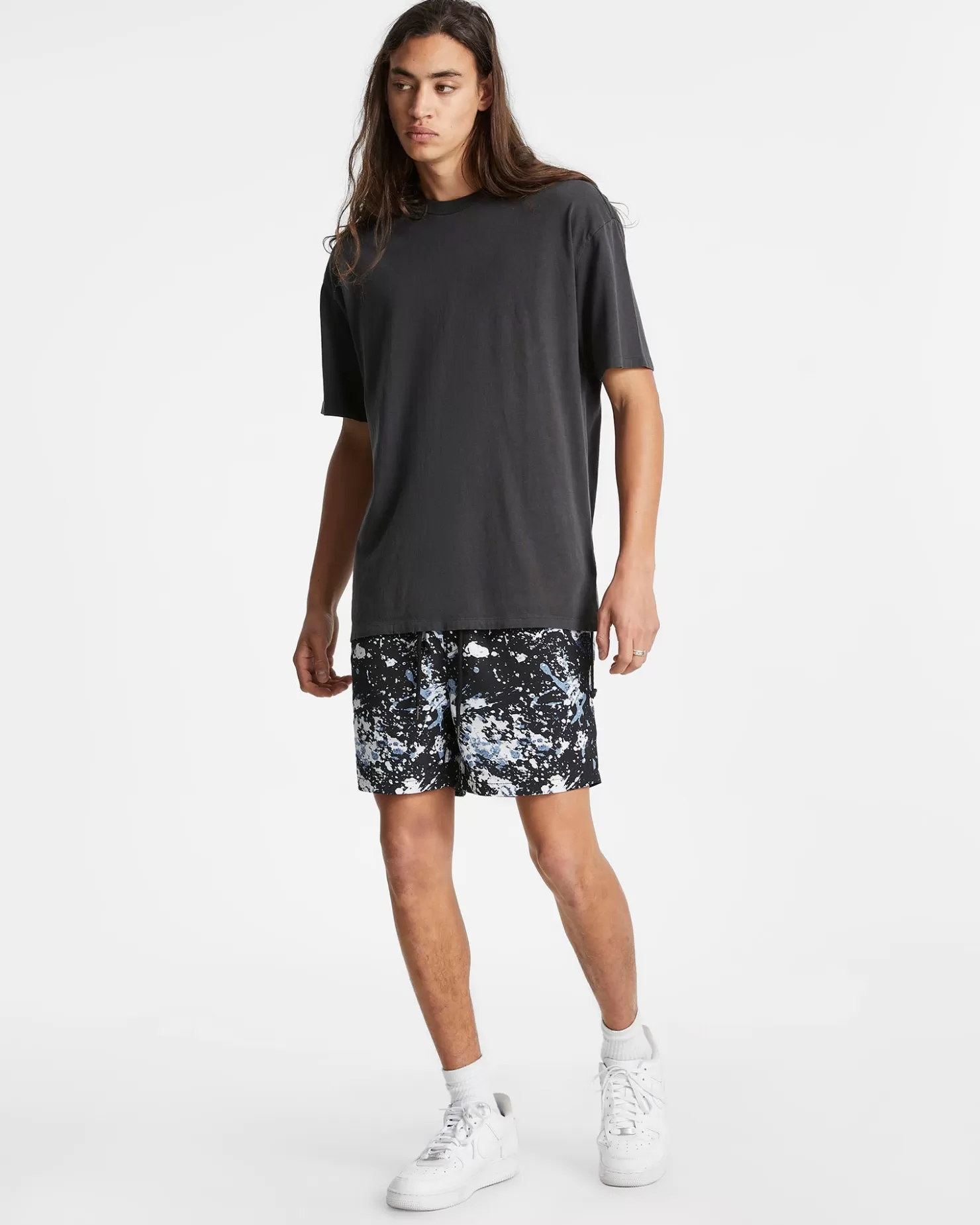 Men Ksubi Splash Back Boardshort Black