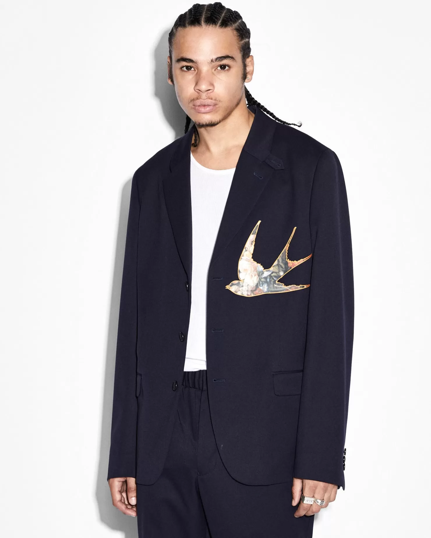 Men Ksubi Sting Blazer Navy