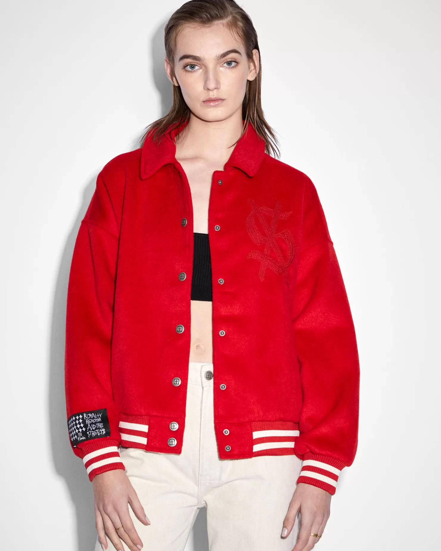 Women Ksubi Tribute Jacket Crimson