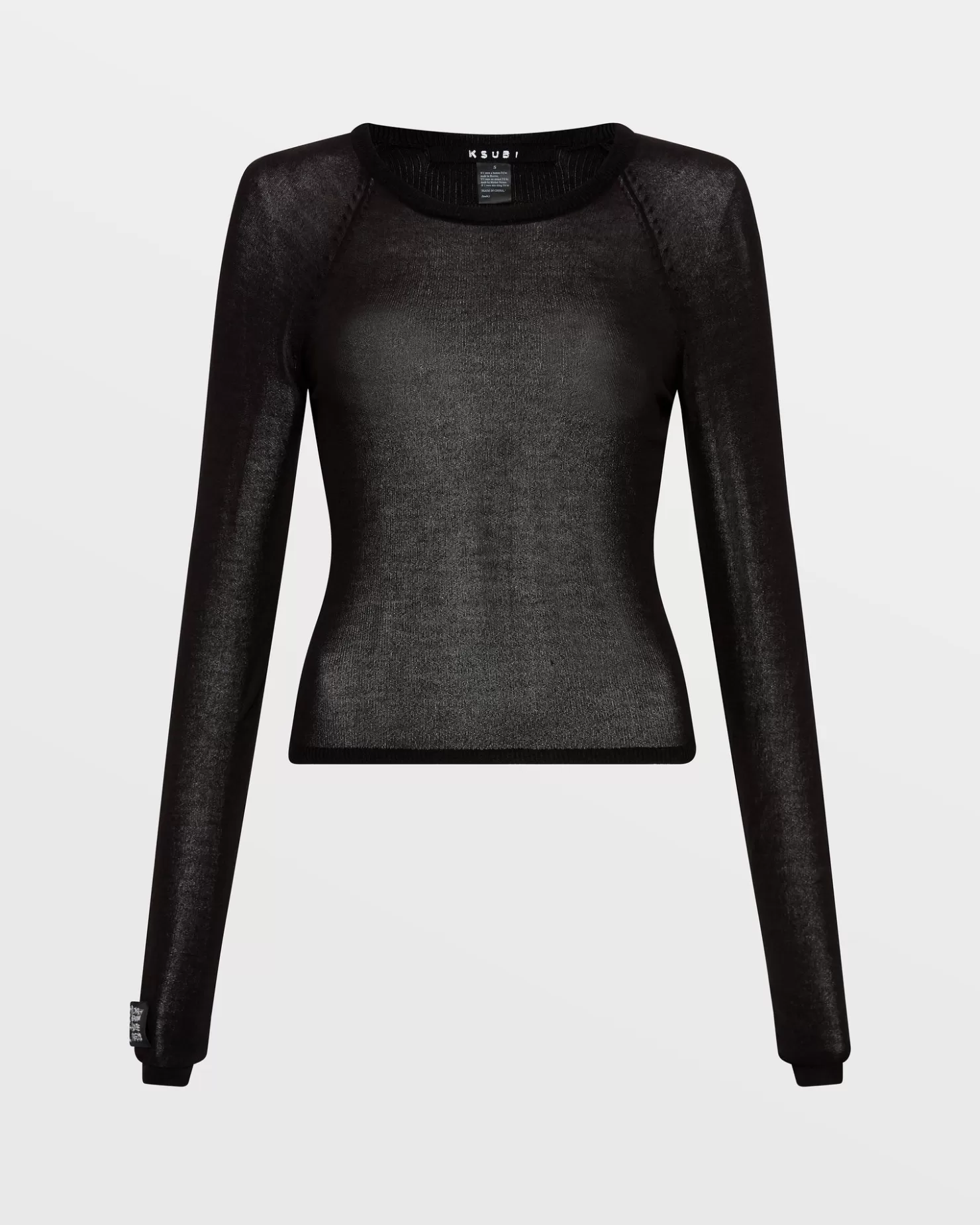 Women Ksubi Ultra Knit Top Black