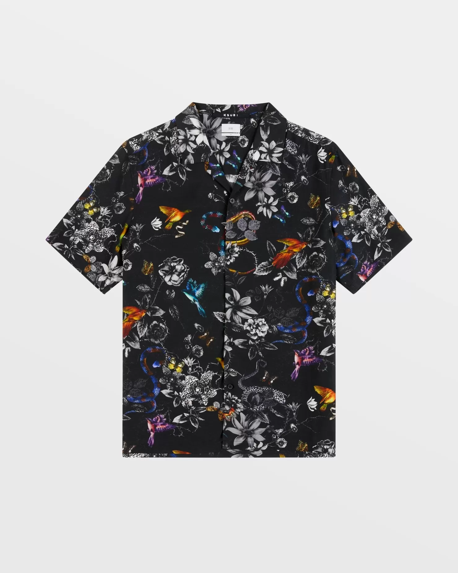 Men Ksubi Unearthly Resort Ss Shirt Black