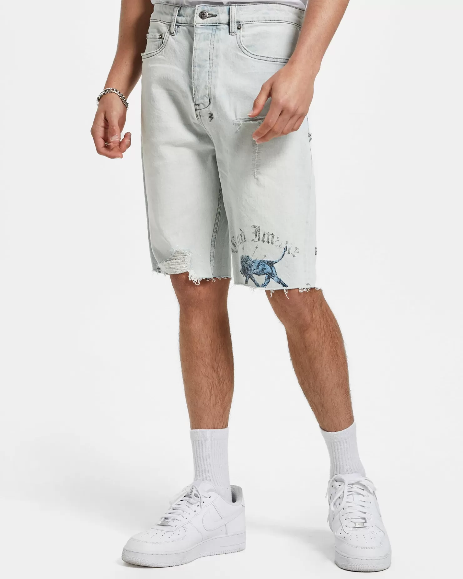 Men Ksubi Wolf Short Cold Image Iced