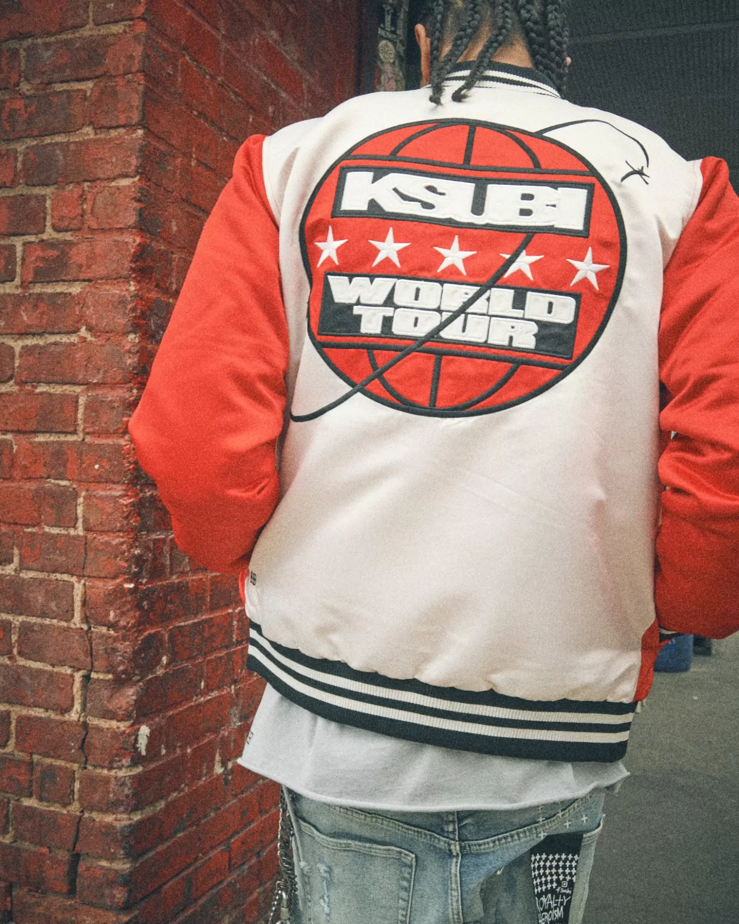 Men Ksubi World Tour Jacket Red